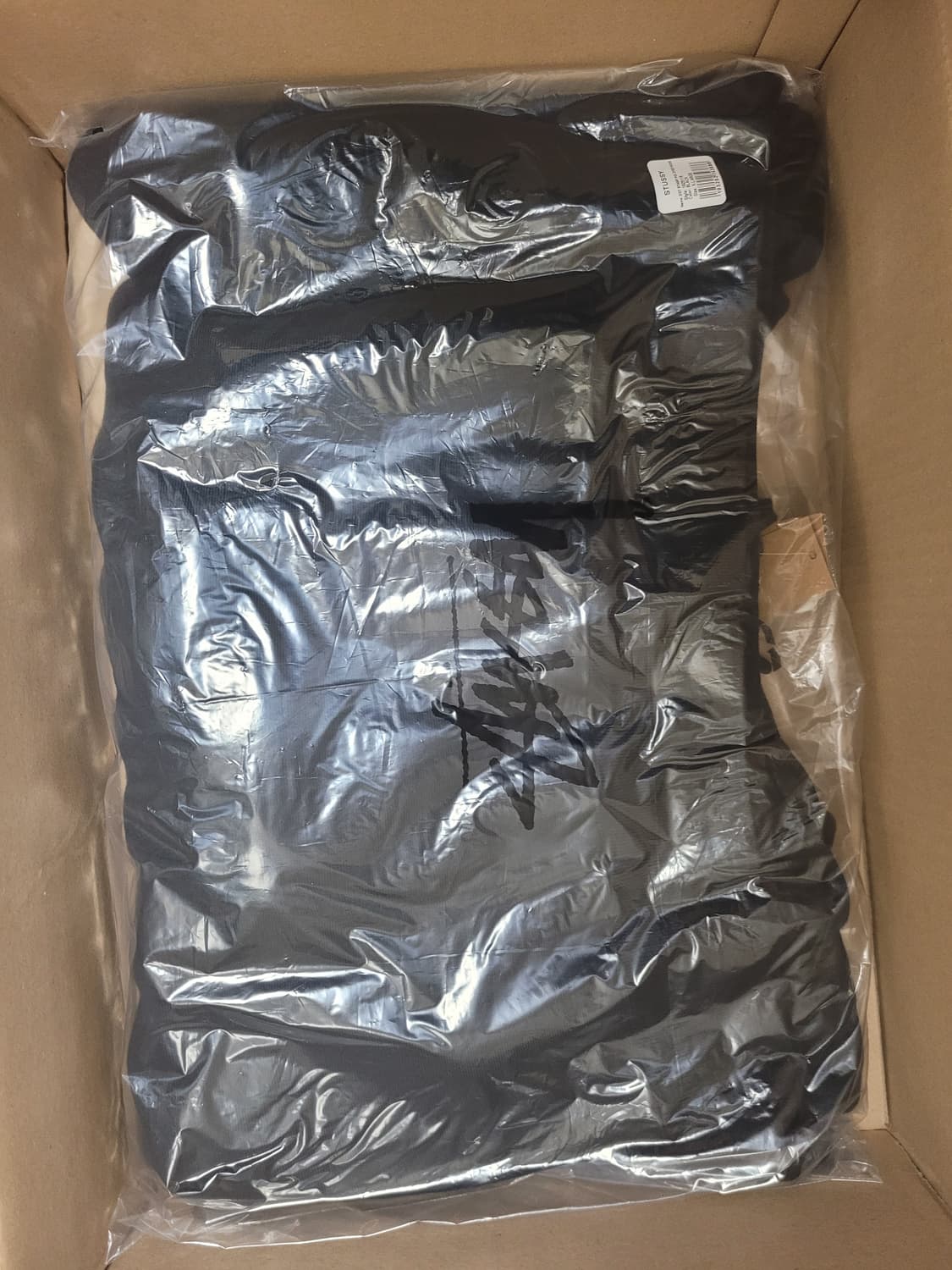 스투시 닷 스탬프 피그먼트 다이드 후드 블랙 XL 상품이미지1