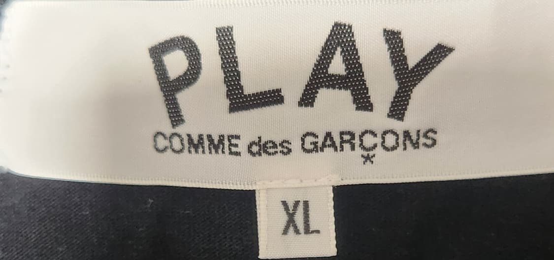 꼼데가르송 플레이 검정 반팔 티셔츠 XL 상품이미지3