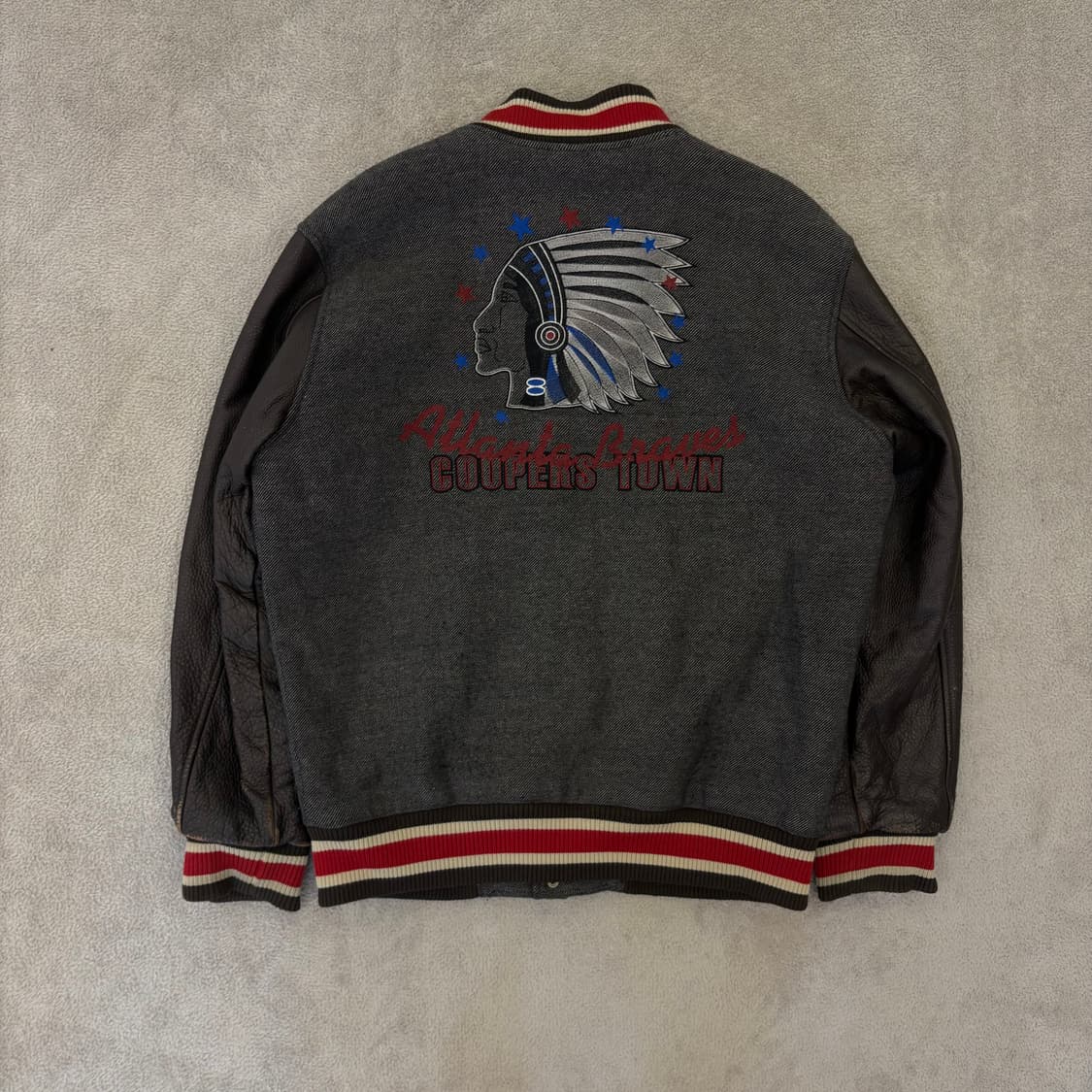 MLB 브레이브스 쿠퍼스타운 바시티 자켓 상품이미지6