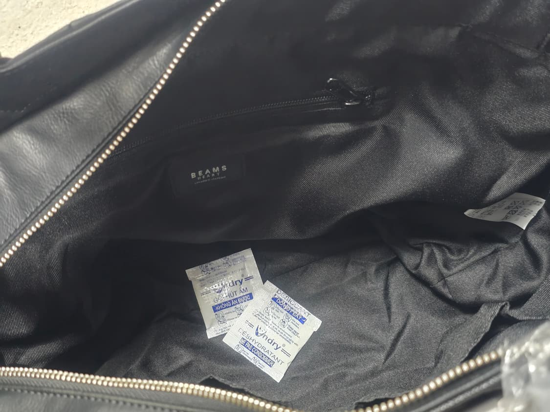 빔즈 하트 패치워크 레더 토트백 새상품 상품이미지7