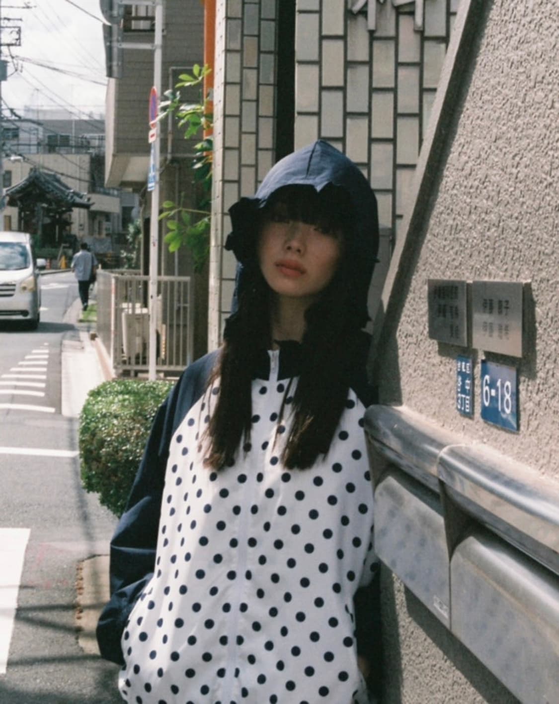 로액슈얼 도트 나그랑 윈드브레이커 네이비 상품이미지1