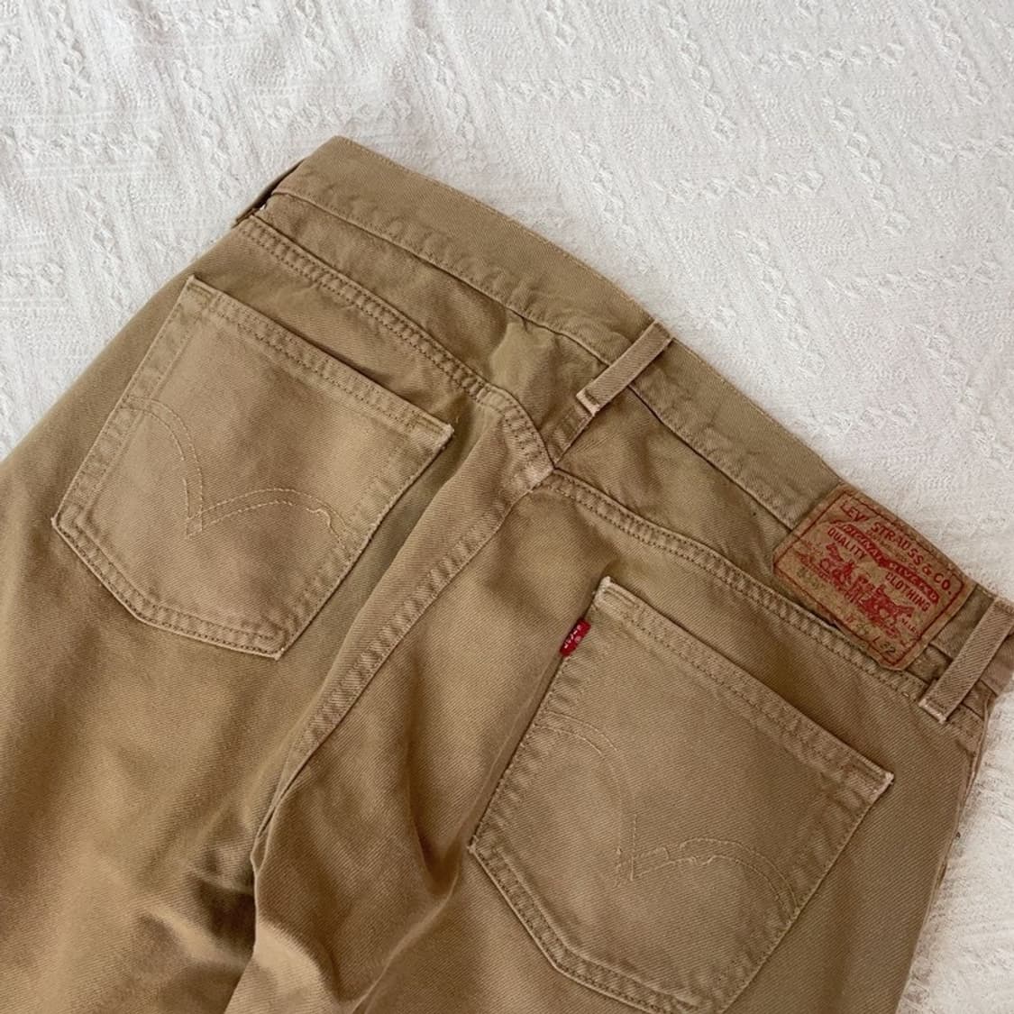 [34인치] 리바이스 514 빈티지 슬림 스트레이트 베이지 팬츠 상품이미지6