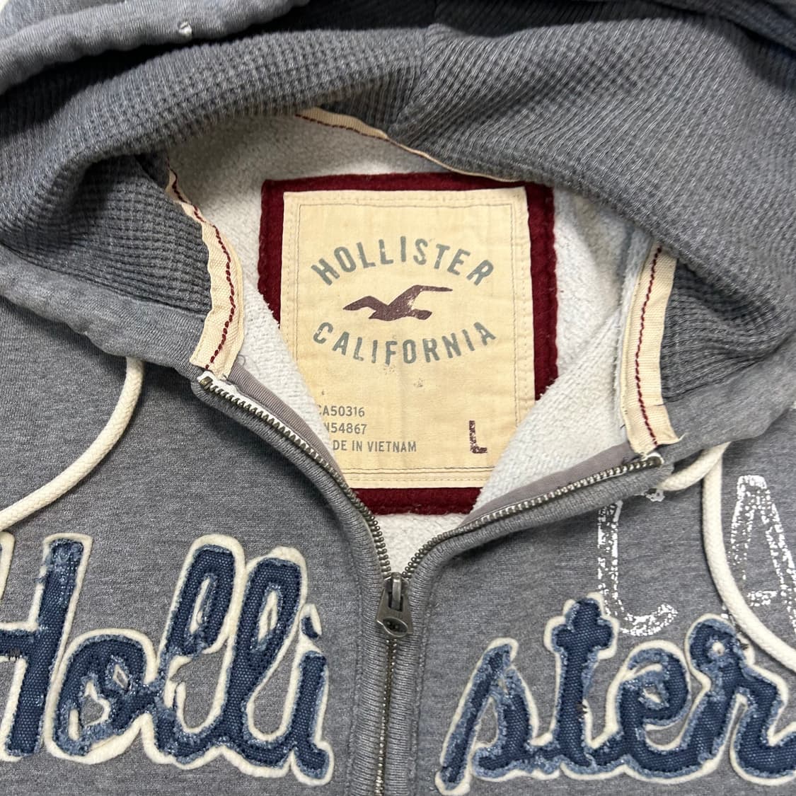 Hollister Grey Hoodie Zip-up 상품이미지7