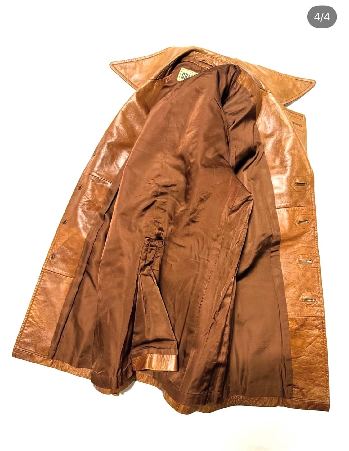 Crazy Horse - 80s 레더 코트 상품이미지4