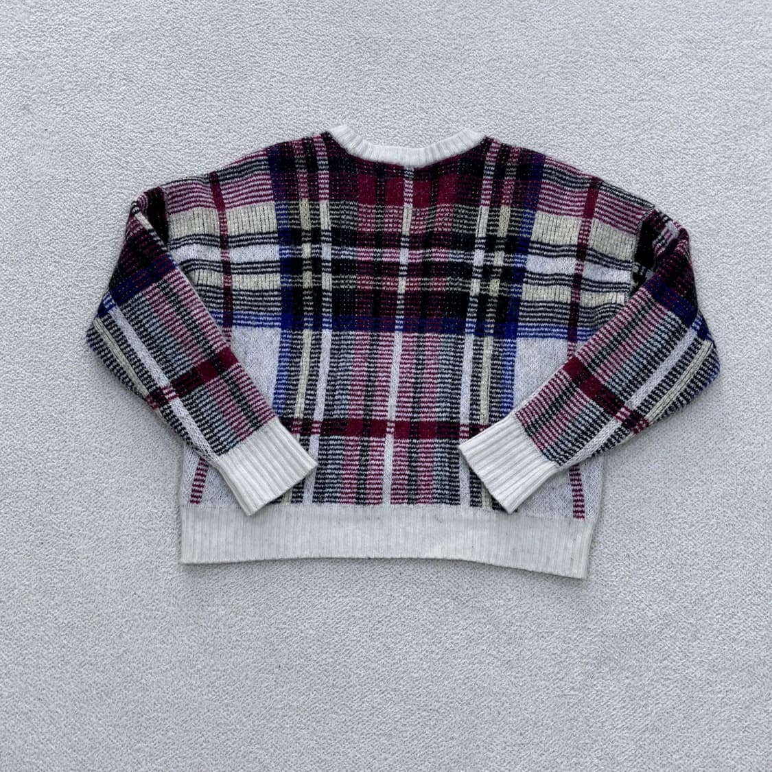 S 랄프로렌 체크 브이넥 니트 스웨터 0326E 상품이미지2
