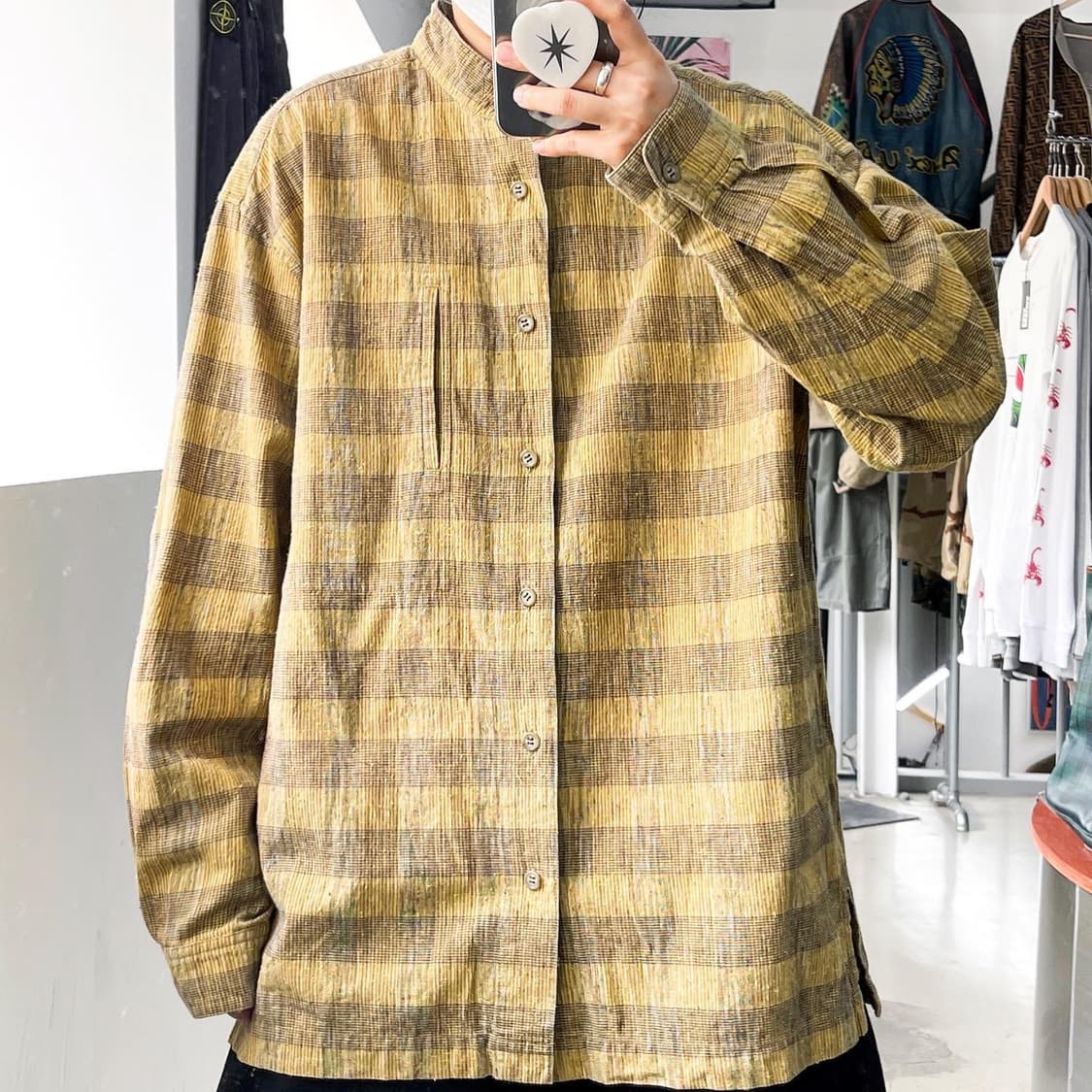 이세이 미야케 페르마넨테 스트라이프 코튼 셔츠 상품이미지1