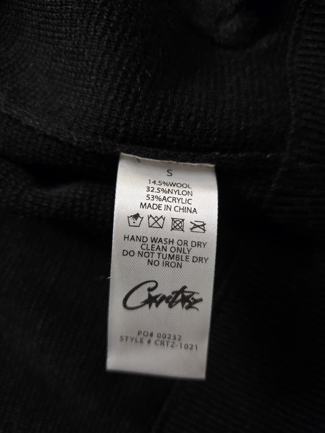 코르테이즈 니트 집업 블랙/그레이 S 상품이미지8