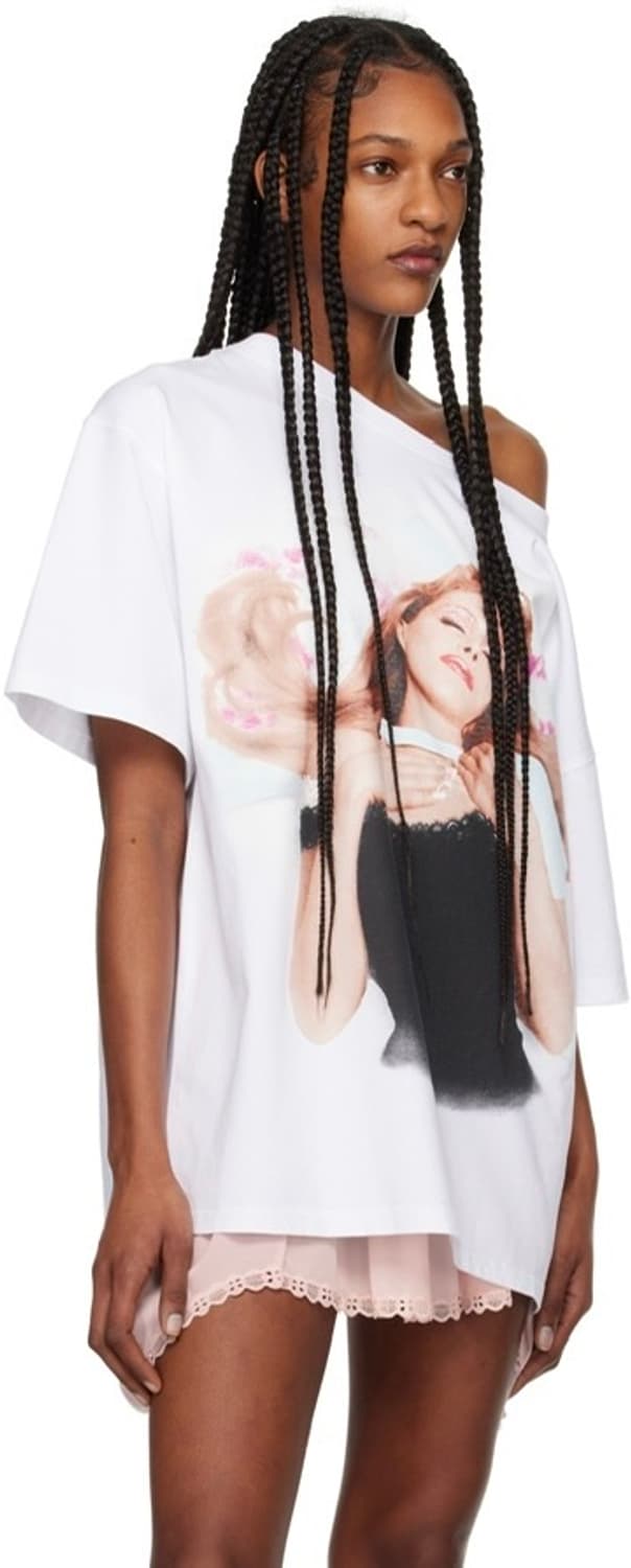 ALLINA SLEEPING T-SHIRT in white 상품이미지2