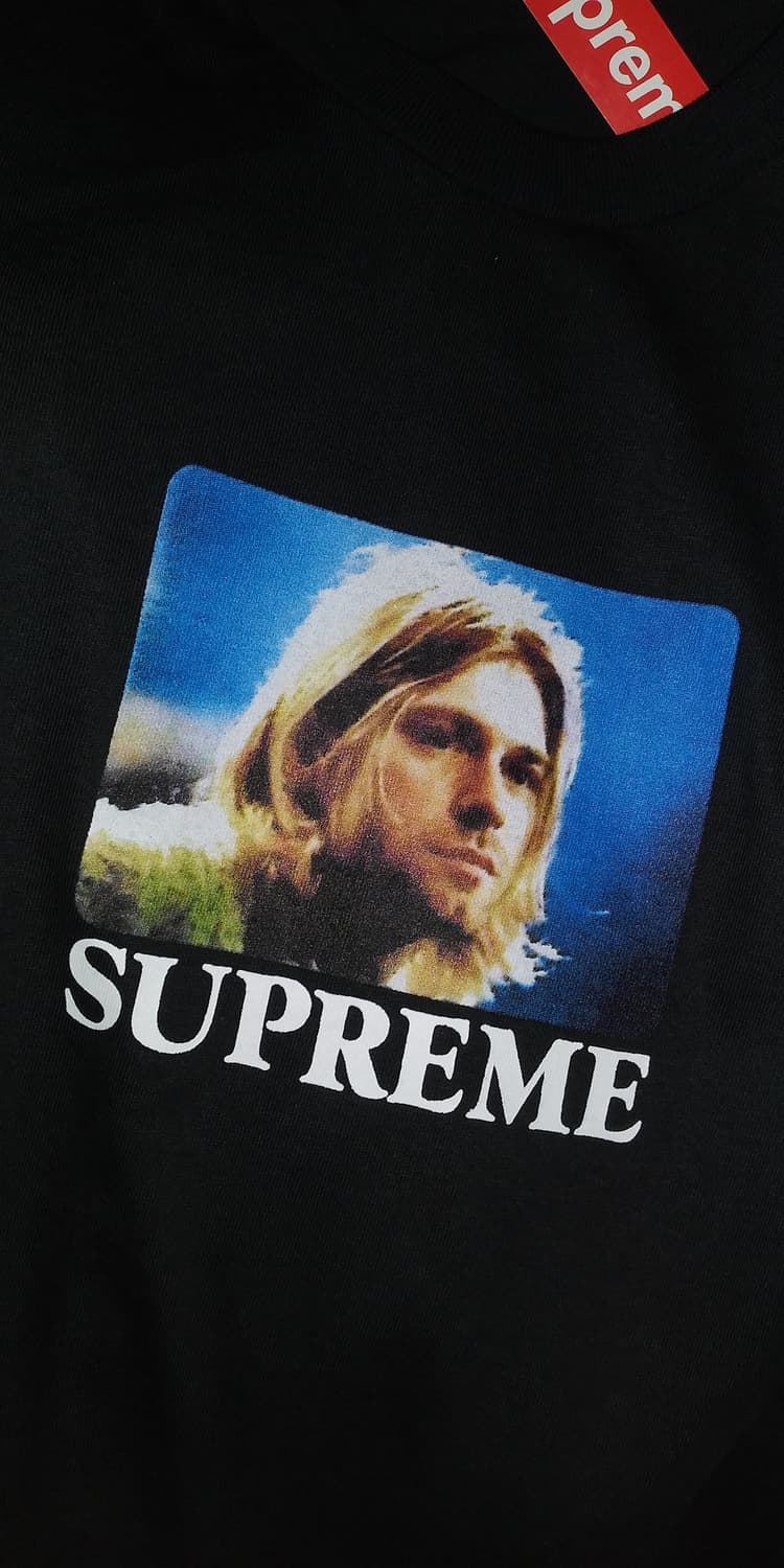 슈프림 커트 코베인 반팔 L 블랙 상품이미지1