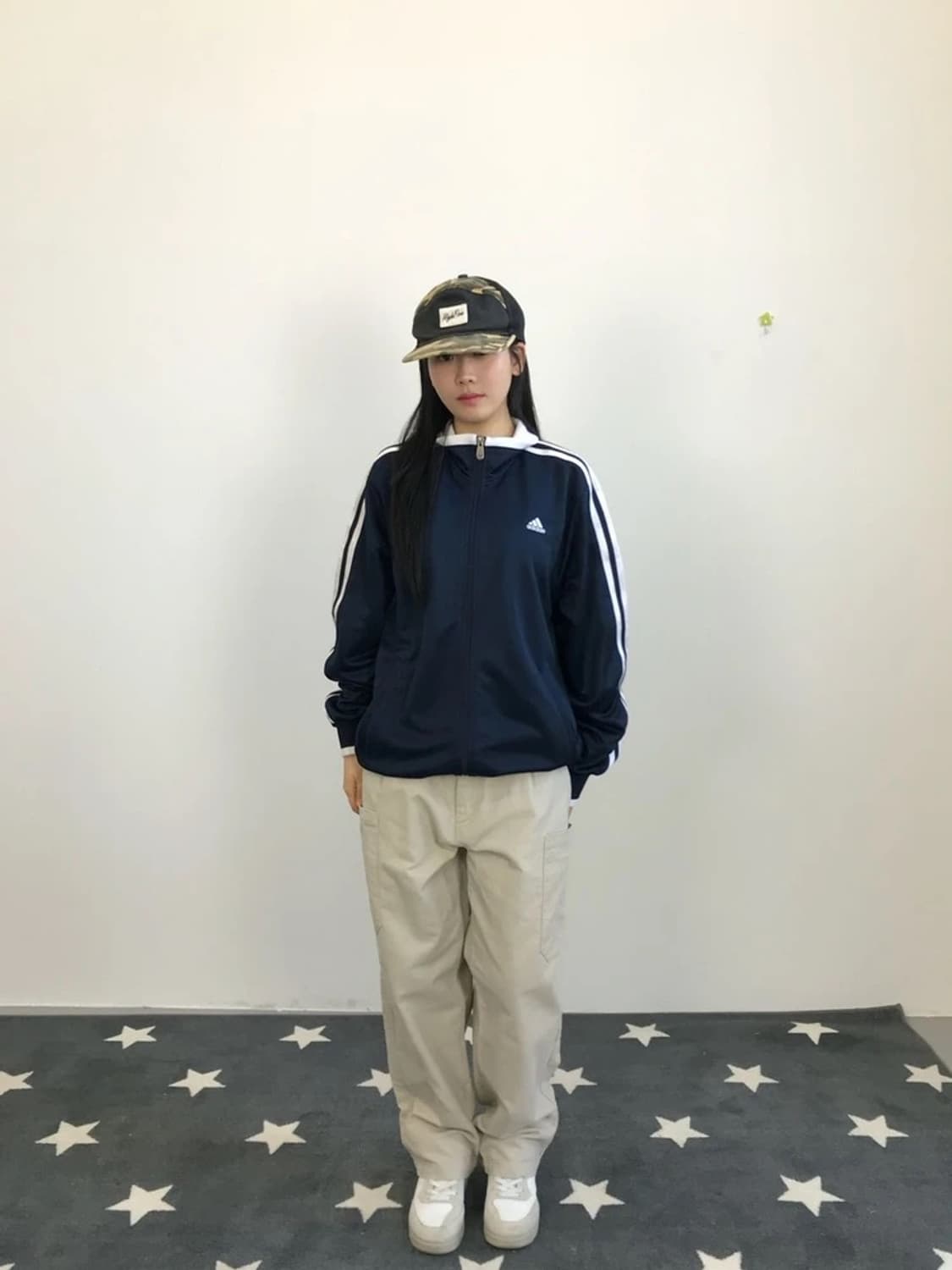 Adidas Navy 3-Stripe Track Jacket 상품이미지1