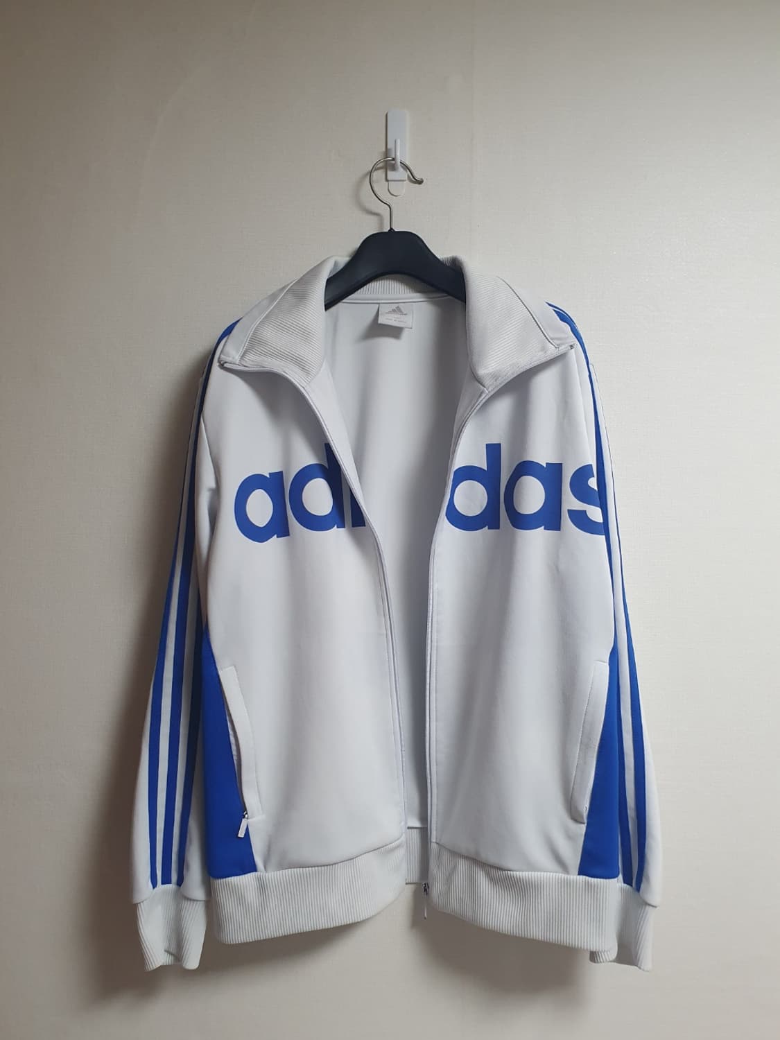 아디다스 흰파 빅로고 져지 포카리 화이트 블루 105 상품이미지3