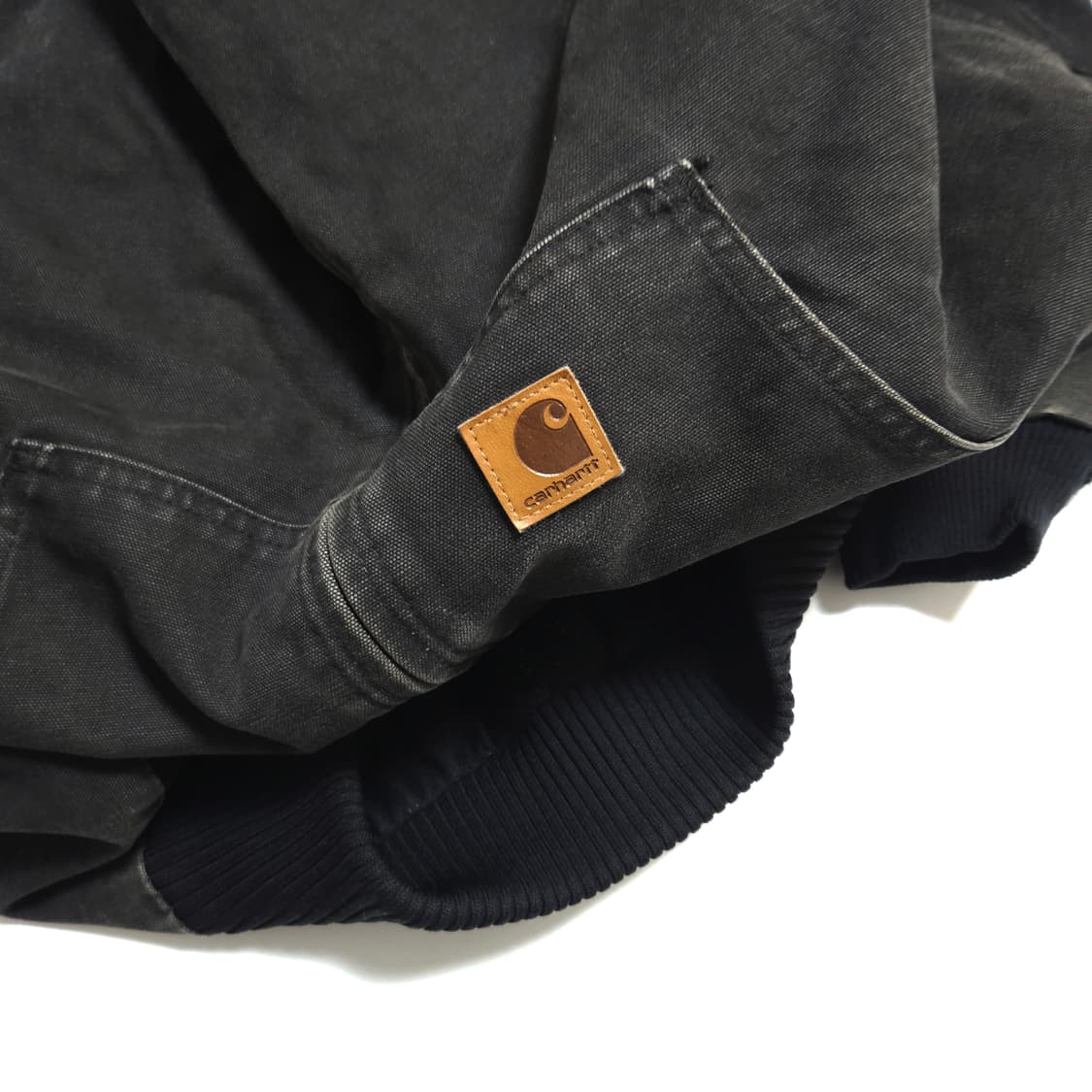 칼하트 OG J130 샌드스톤 덕액티브 워크 자켓 블랙 상품이미지8