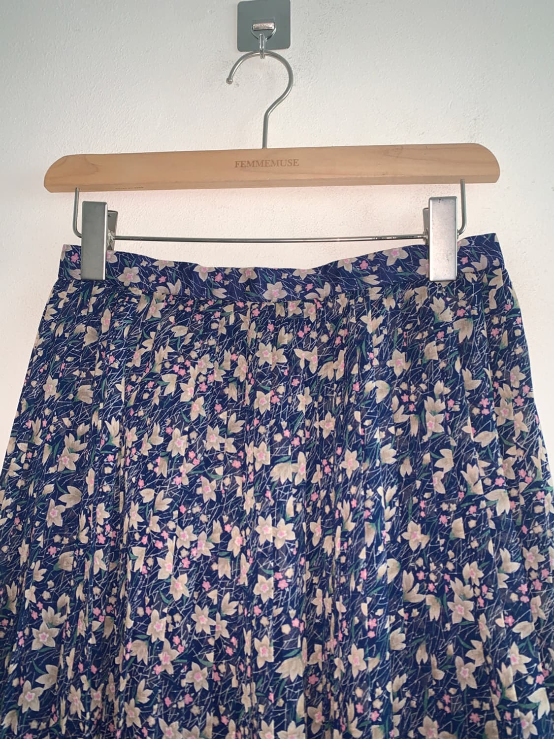 Floret long skirt(blue) 상품이미지2