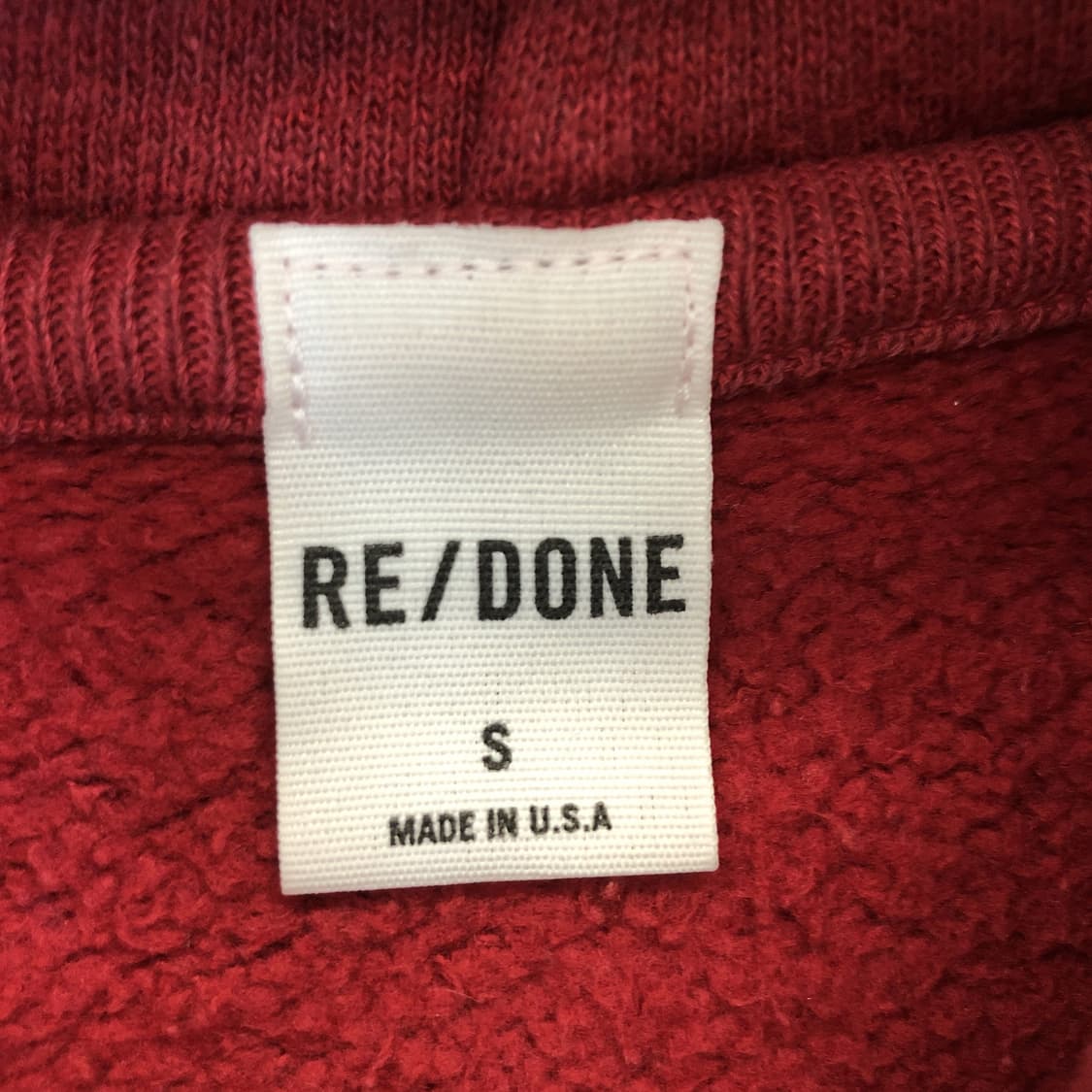 RE/DONE 리던 USA 크롭후드 S 상품이미지5