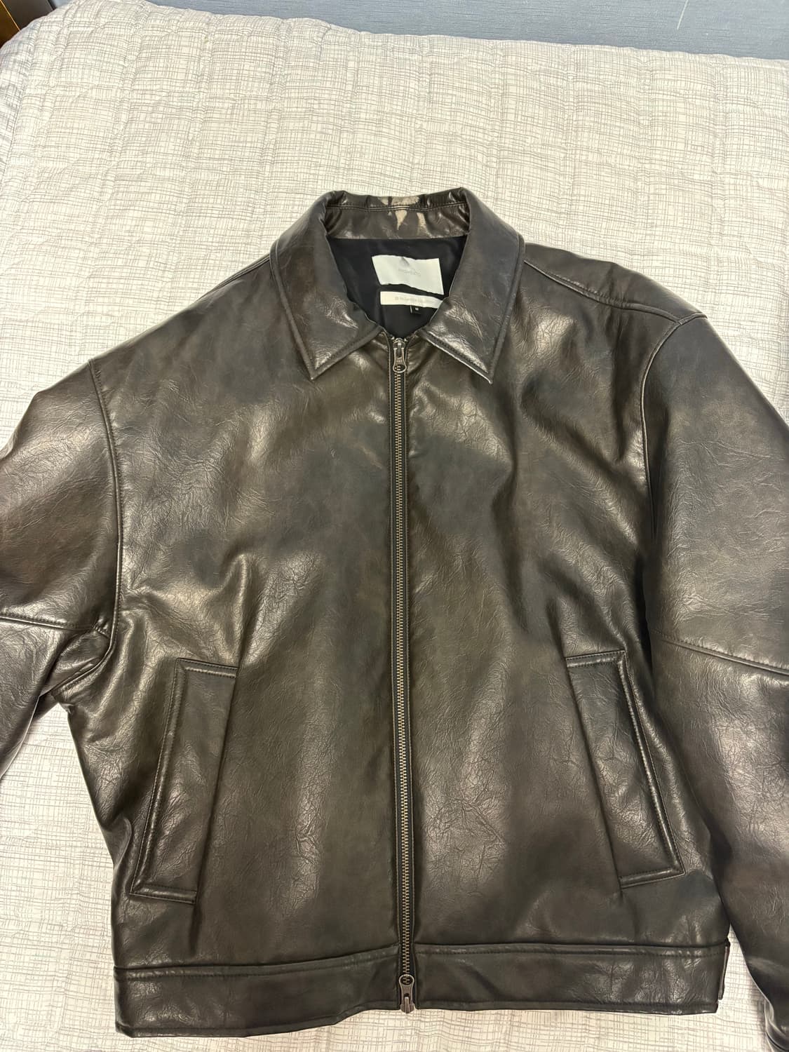 아모멘토 비건 레더 자켓 m 상품이미지1