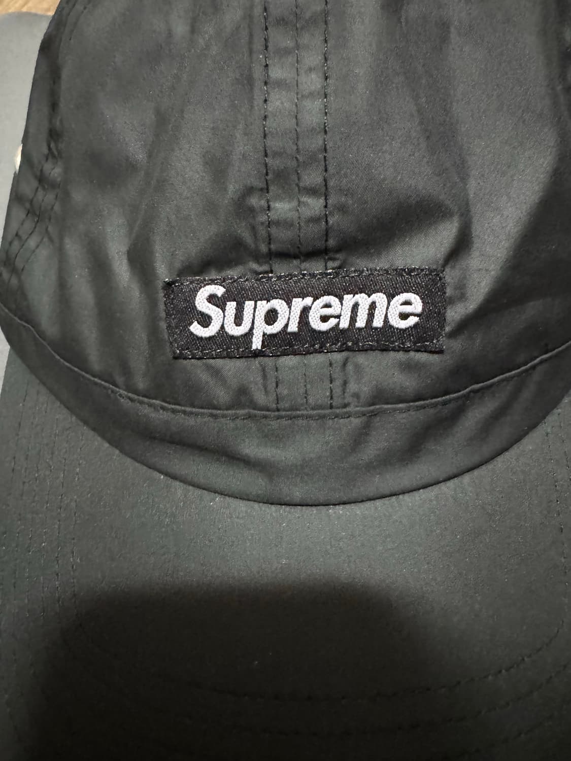 슈프림 크라운 밴드 나일론 6-패널 블랙 - 24SS 상품이미지2