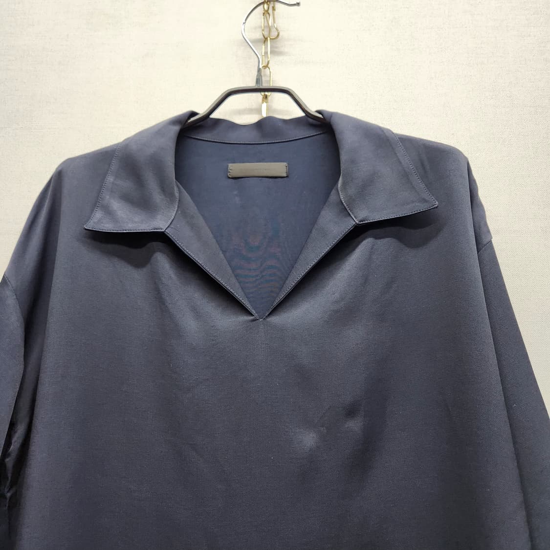 ORR 오르 레이온100% 오픈 블라우스 반팔카라 S(L) 상품이미지3