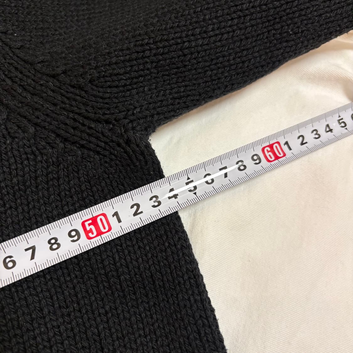 휴먼 메이드 로우 게이지 니트 스웨터 블랙(m) 상품이미지7