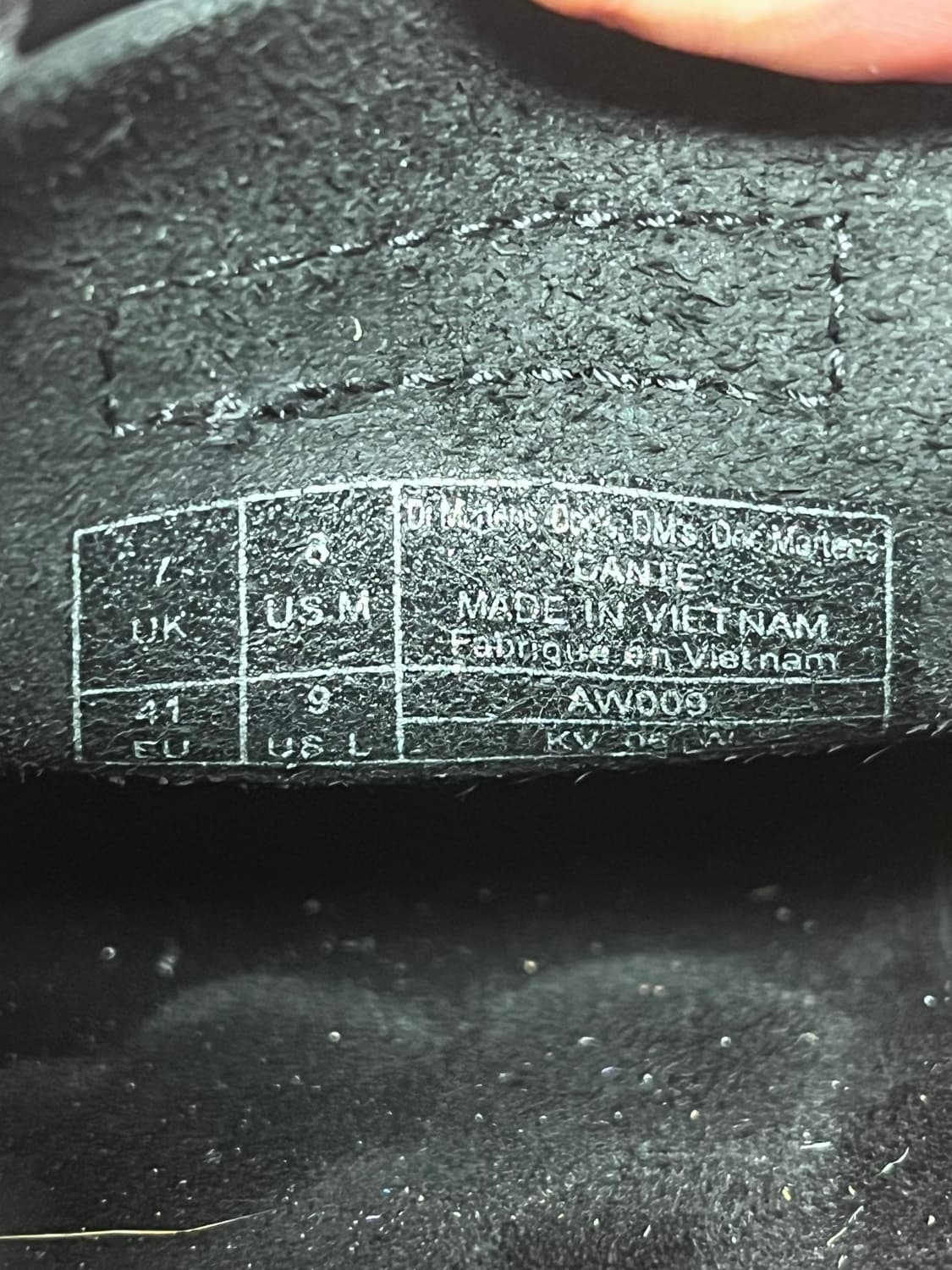 [260] 닥터마틴 단테 블랙 레더 스니커즈 상품이미지7