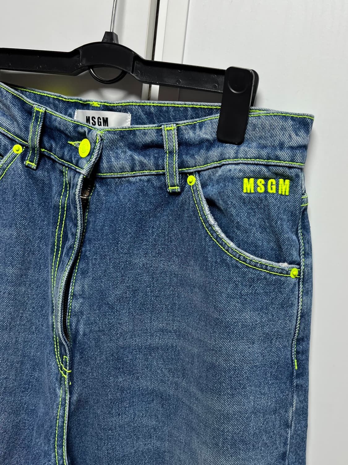 msgm 로고 데님팬츠 청바지 바지 상품이미지1