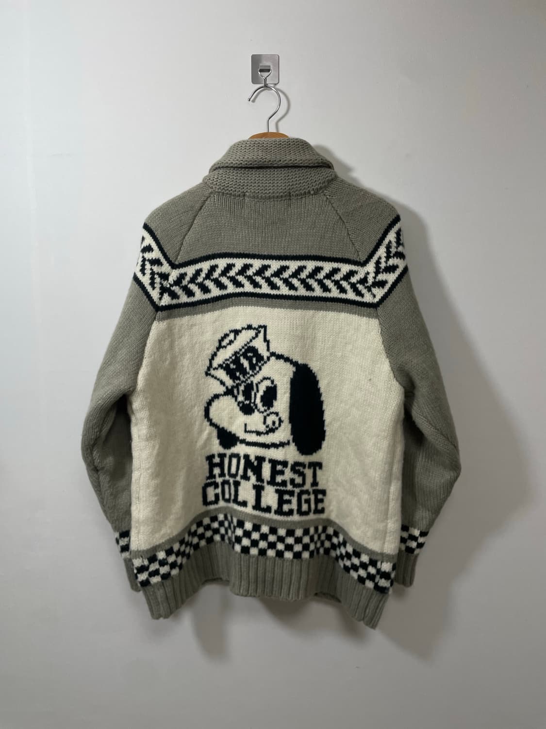 지유스튜디오세븐 백로고 헤비 가디건 M - K9 상품이미지2