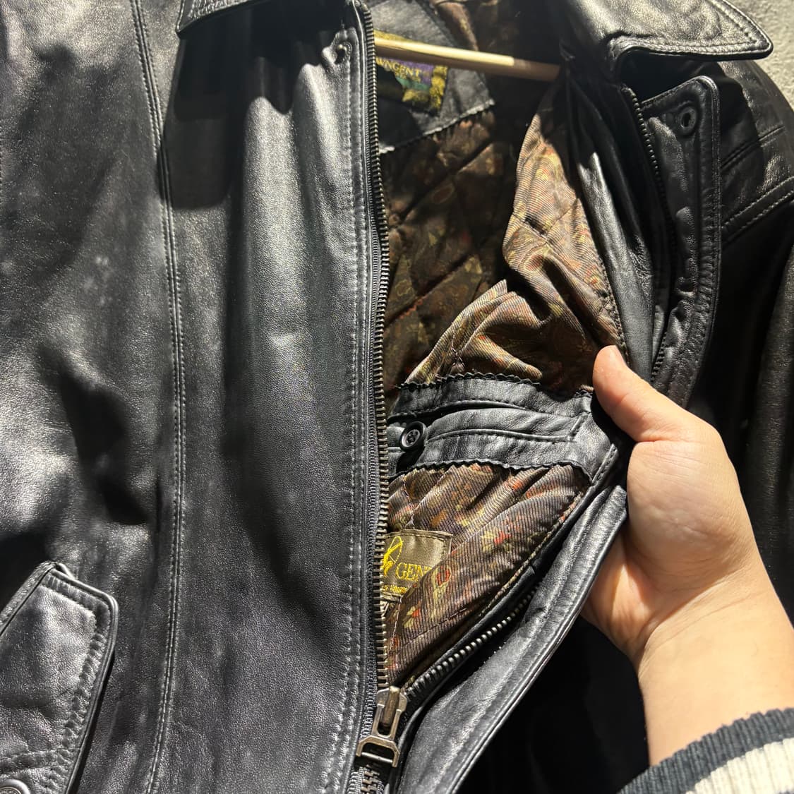 빈티지 양가죽 100% 봄버 자켓 상품이미지6