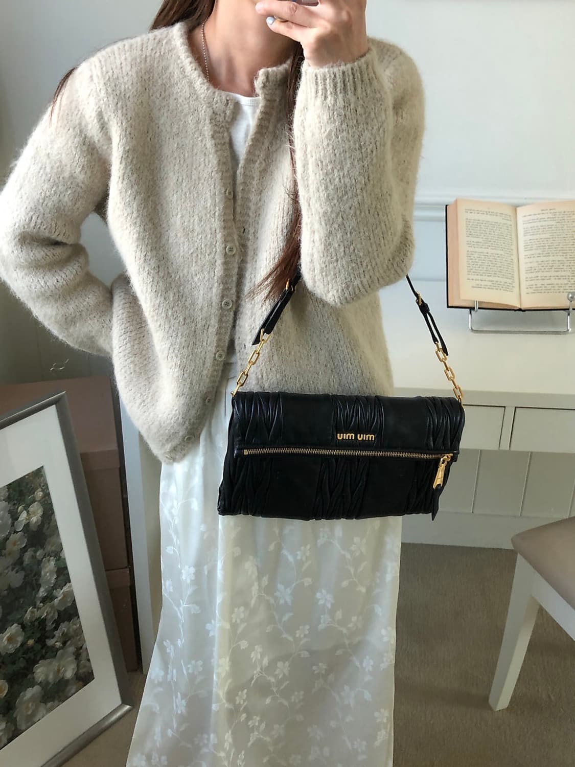 미우미우 마틀라쎄 체인 플랩 크로스백 숄더백 상품이미지10