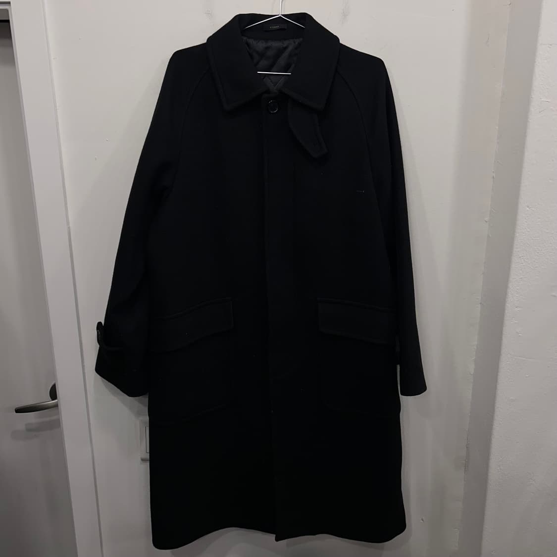 R지오지아 울 헤링본 래글런 싱글 맥코트 상품이미지2