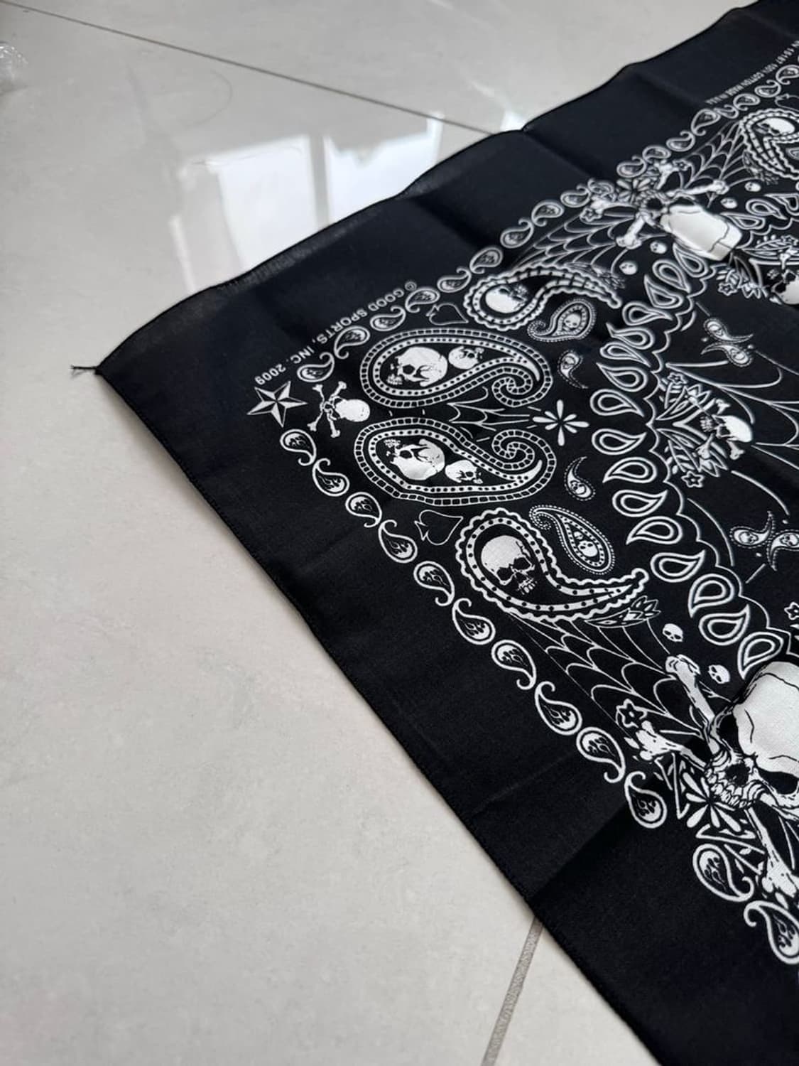 SKULL WEB BANDANA 스컬 웹 반다나 상품이미지2