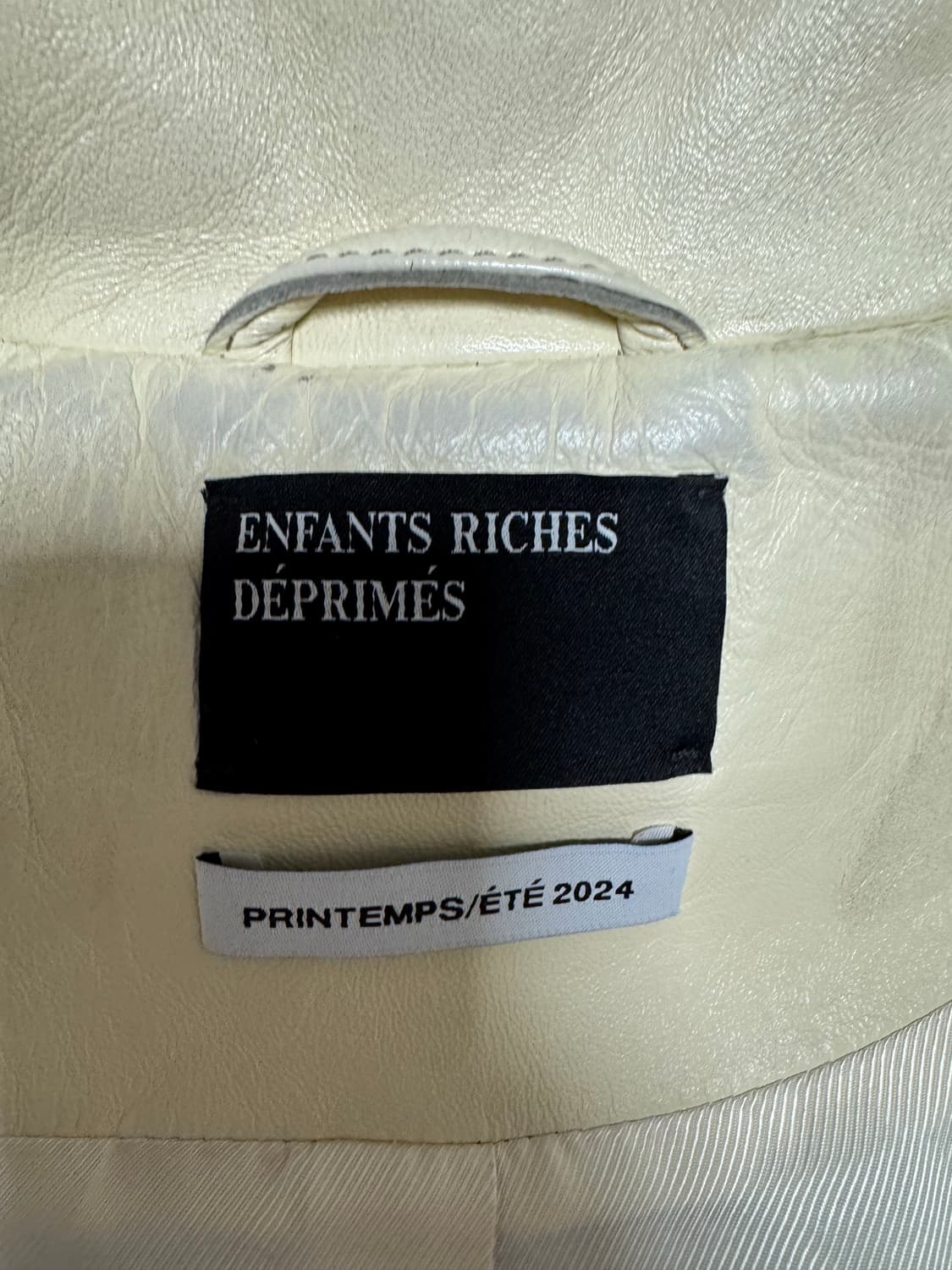 (XL)ERD 아케인 레더 자켓 베이지 상품이미지3