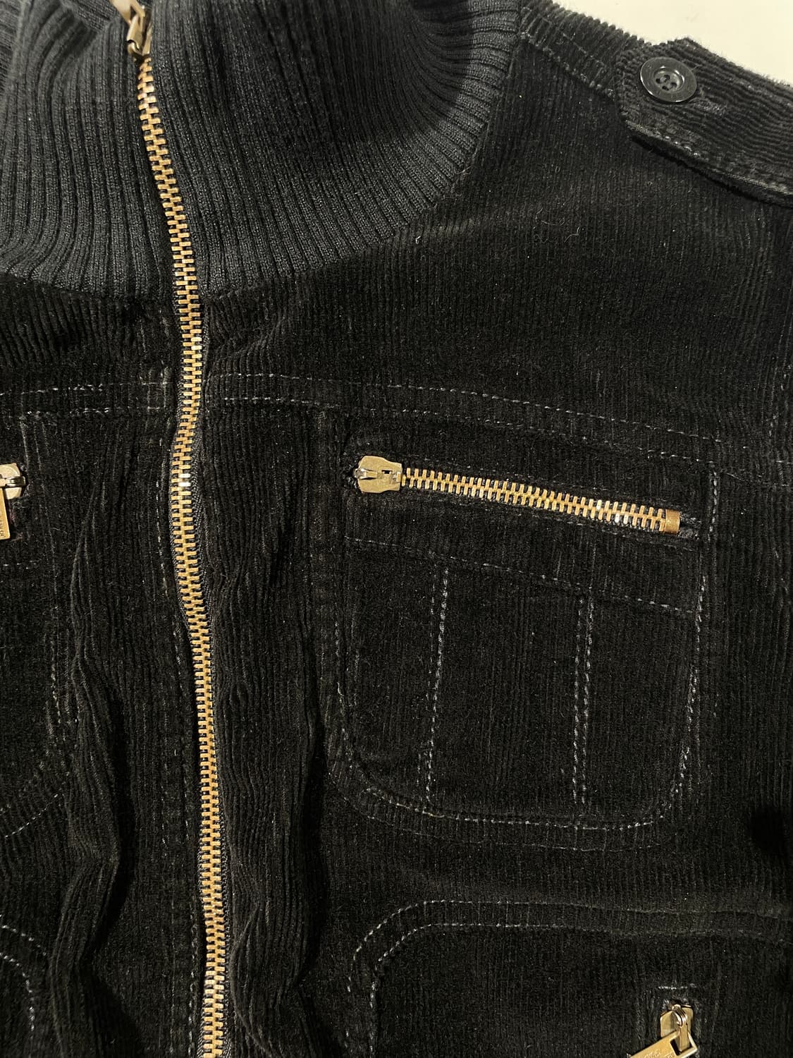 씨 바이 끌로에 블랙 유틸리티 코듀로이 봄버 자켓 상품이미지10