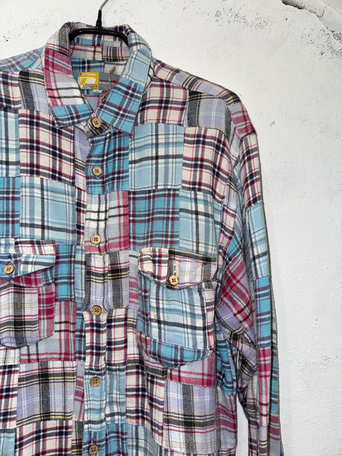 빈티지 멀티 패치워크 셔츠 상품이미지4