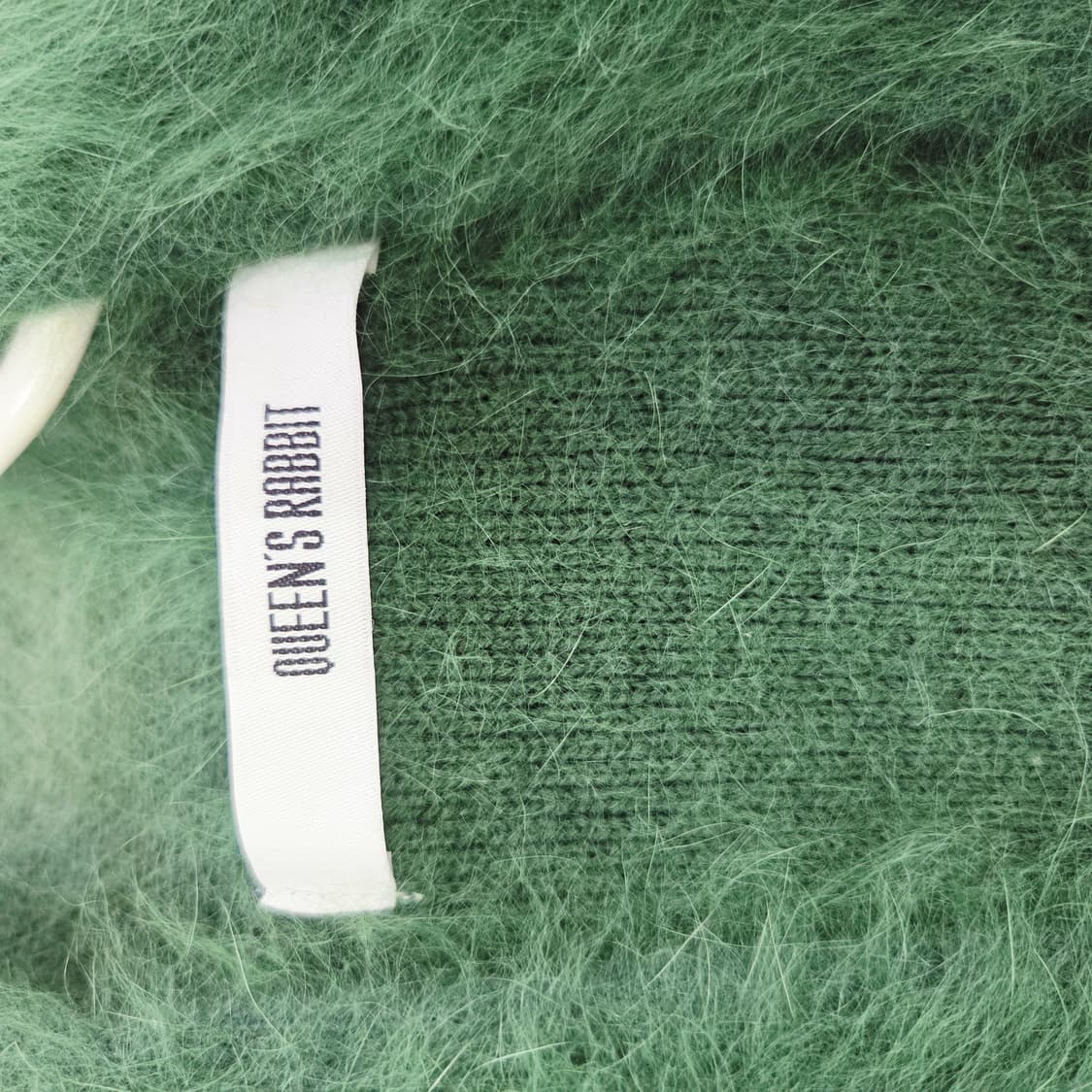 QUEEN'S RABBIT 퀸즈래빗 그린 앙고라 롱가디건 프리사이즈 상품이미지6