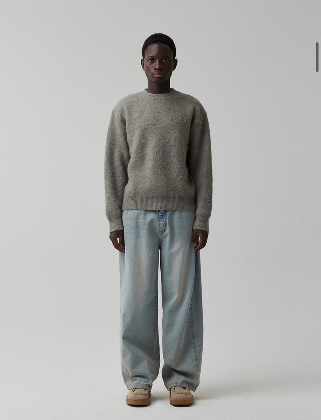 (3) 파브레가 오슬로 모헤어 니트 (더스티 그린) 상품이미지1