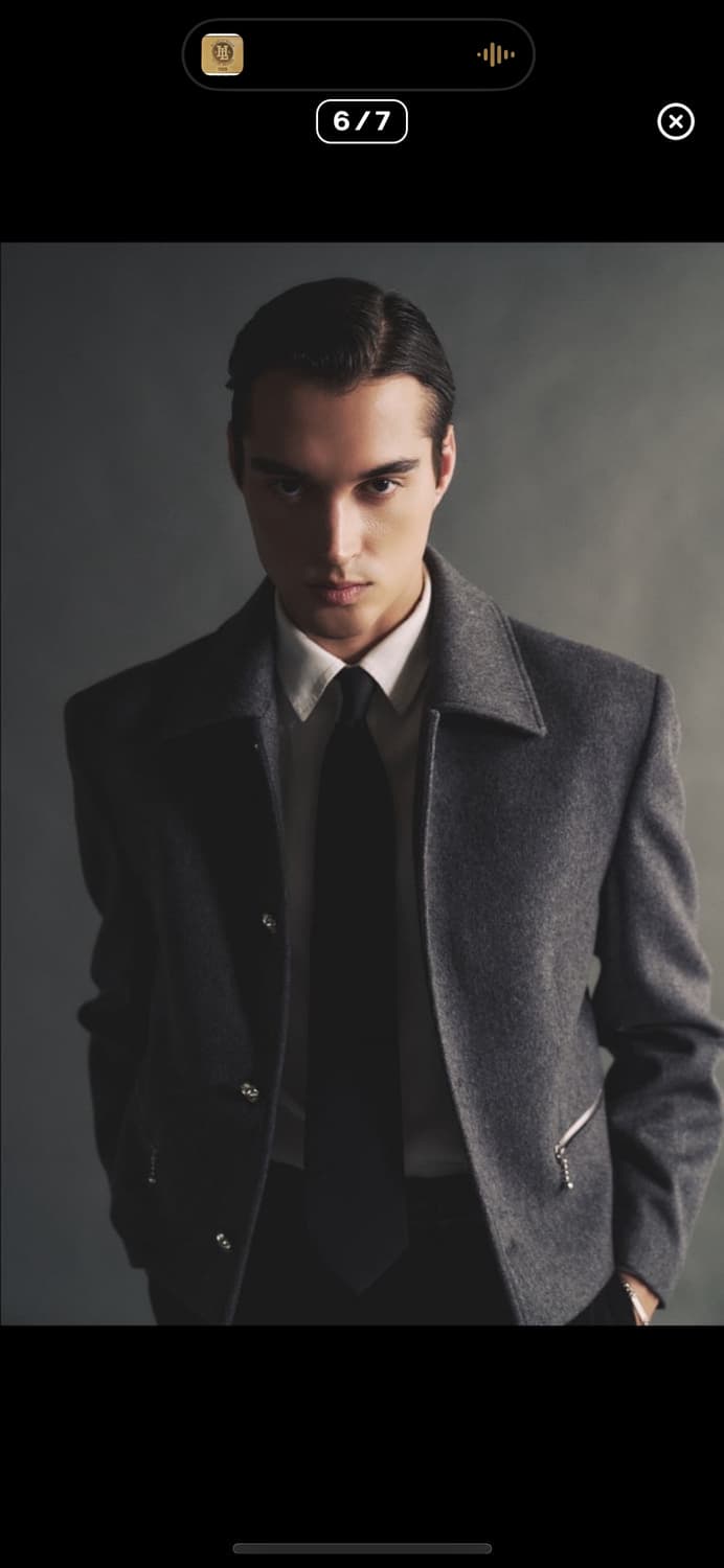 알포/ 캐시미어 - CROP JACKET(그레이) 상품이미지5