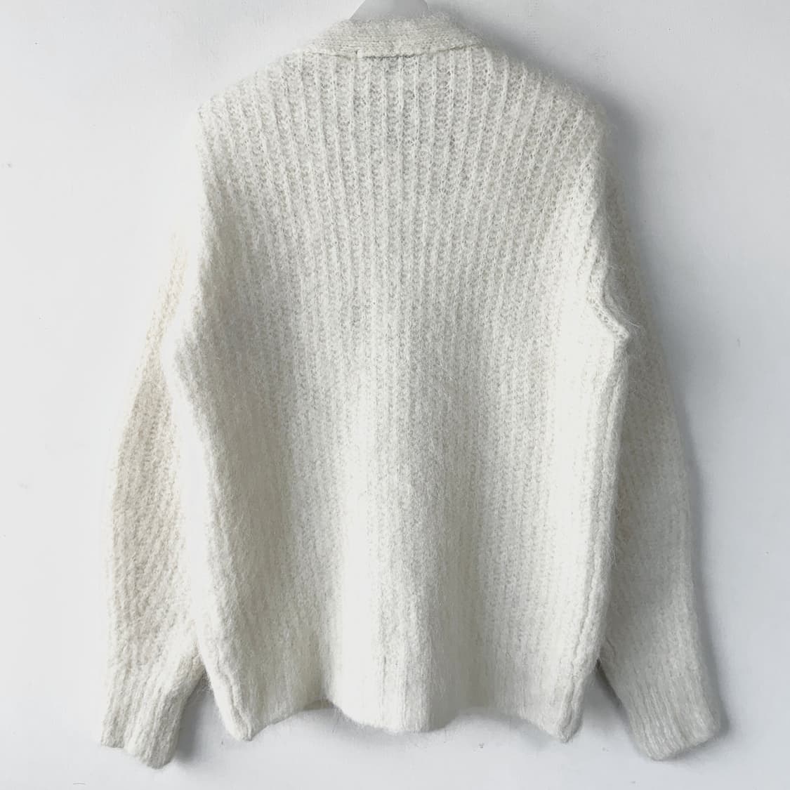 비이커 22 알파카 브이넥 니트 가디건 상품이미지5