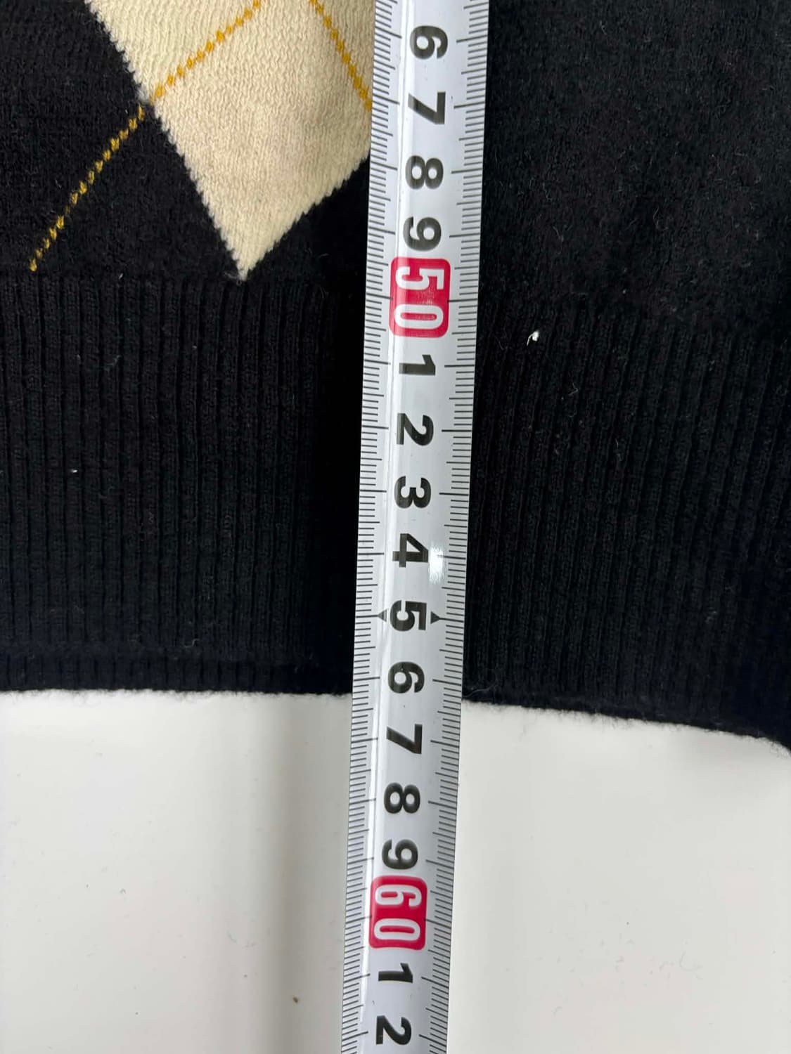 라코스테 아가일 울 100% 니트 걸즈 가디건(40) 상품이미지7