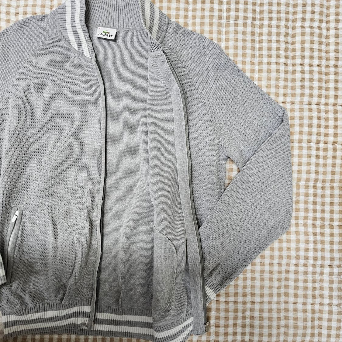라코스테 얇은 집업 가디건 남자100 상품이미지5