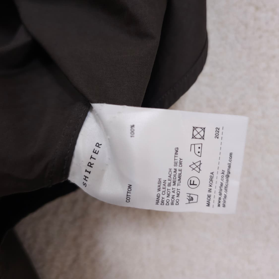 셔터 하이드버튼 반팔 셔츠 상품이미지4