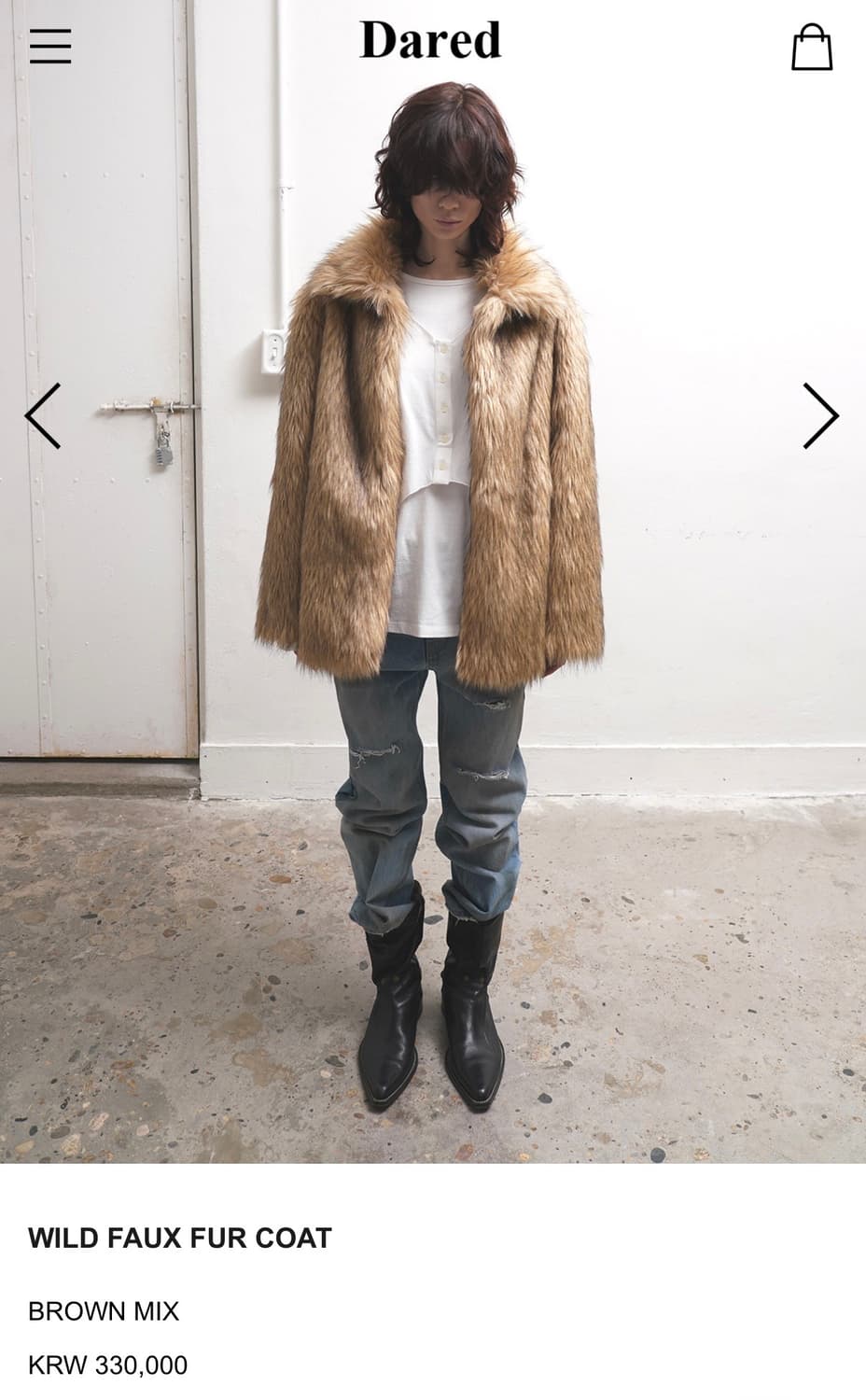 데어드 퍼 자켓 WILD FAUX FUR COAT 상품이미지2