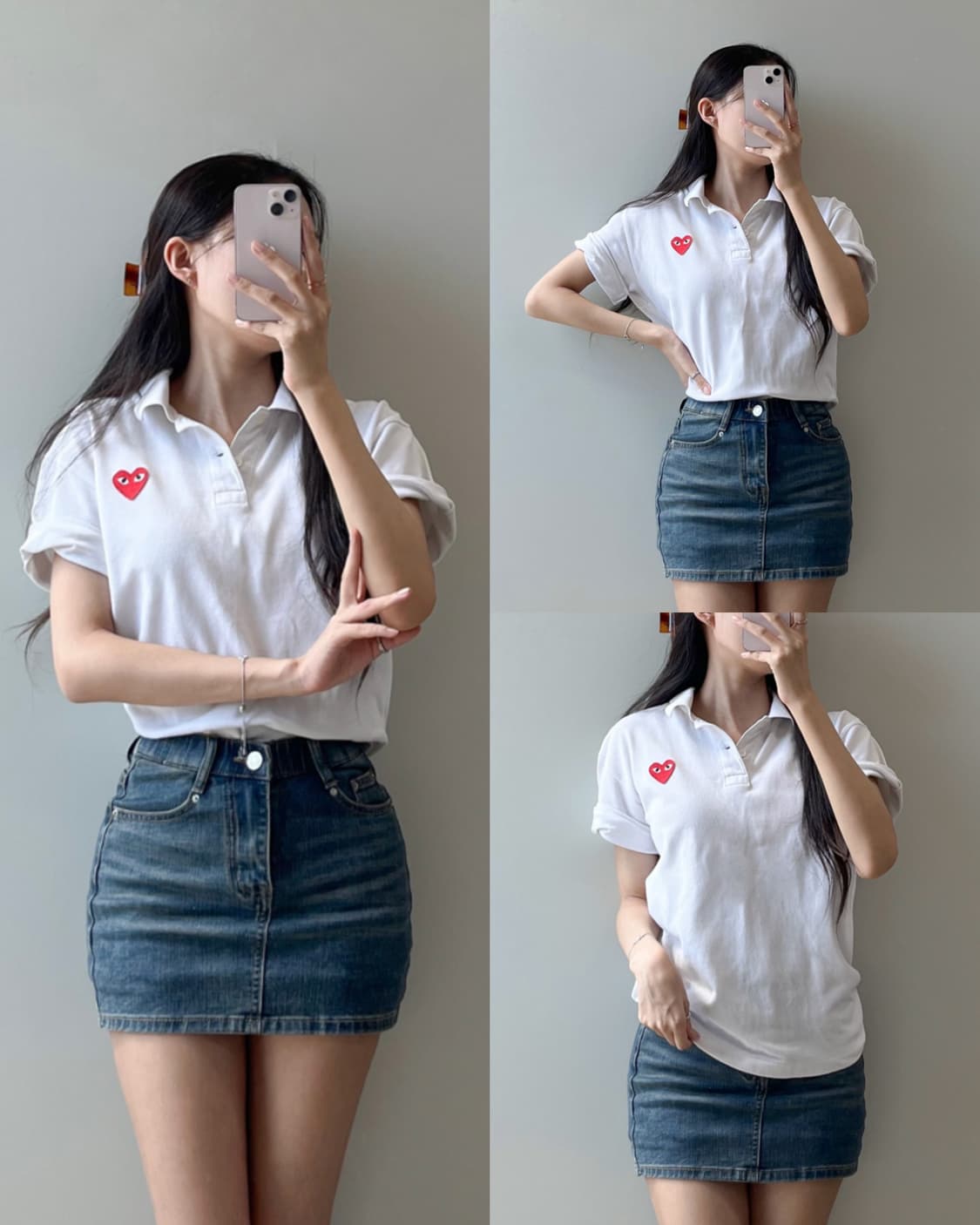 꼼데가르송 반팔 카라티  상품이미지1