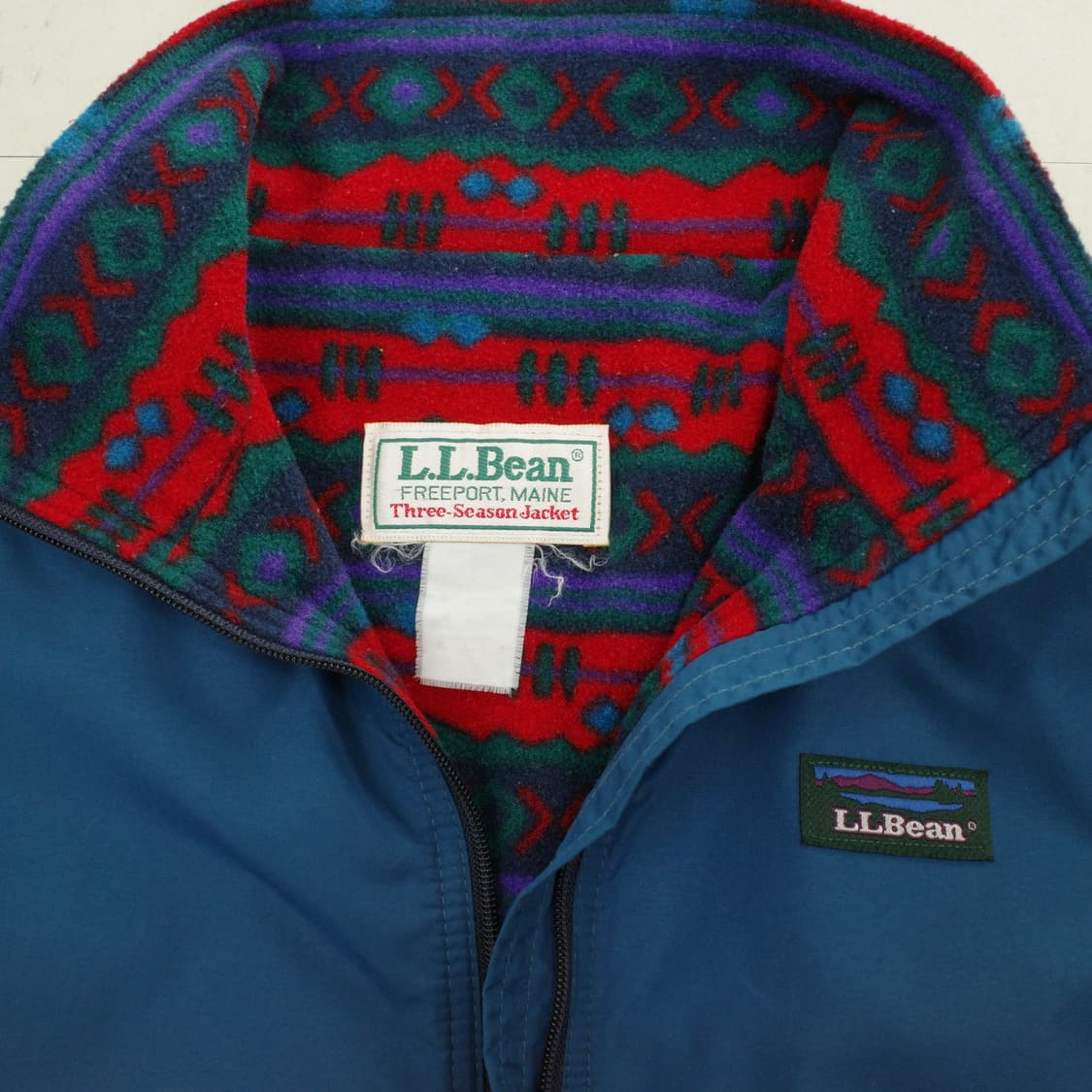 L.L.Bean 아즈텍 네이티브 플리스안감 쓰리시즌 자켓 (90s)  상품이미지2