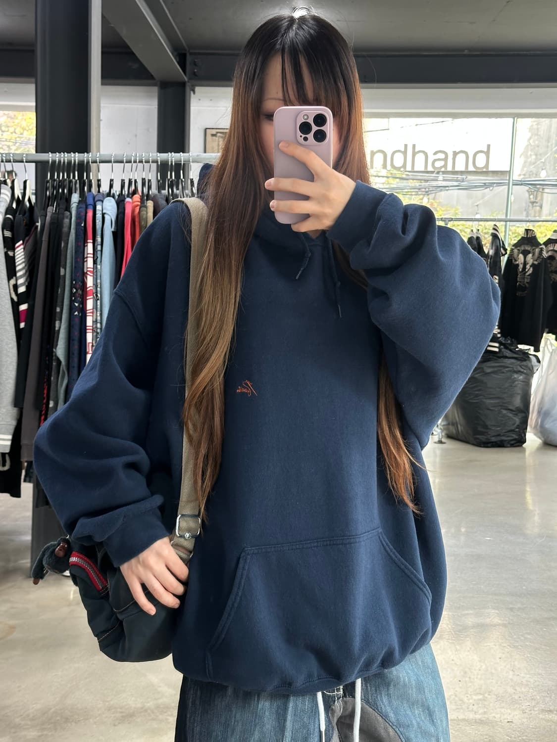 니들스 21AW Jeans Factory 버터플라이 후드티 상품이미지3