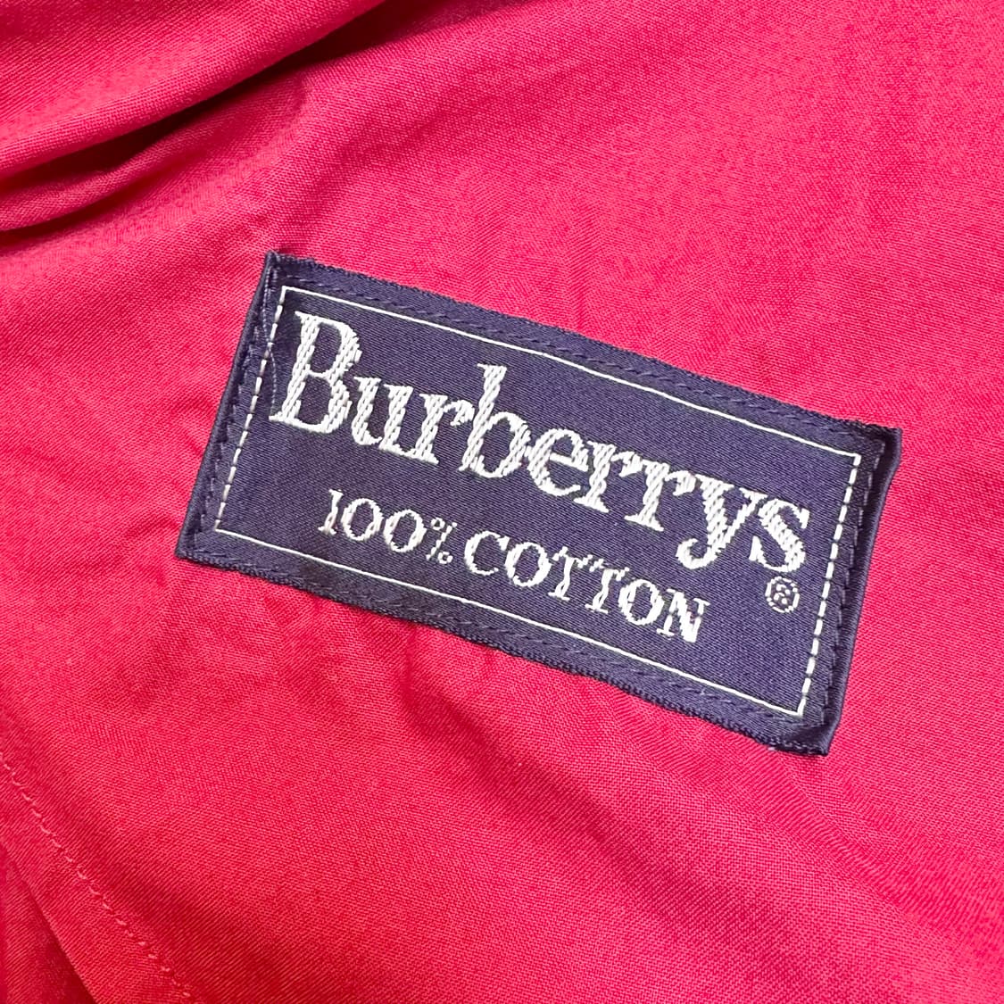 90s 빈티지 버버리 레드 트렌치코트 상품이미지6