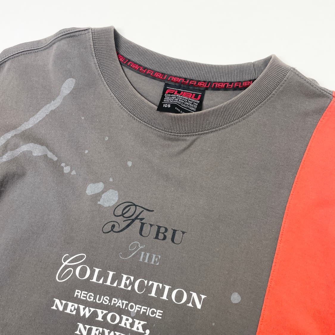 FUBU 후부 배색 긴팔 티셔츠 롱슬리브 105 상품이미지2