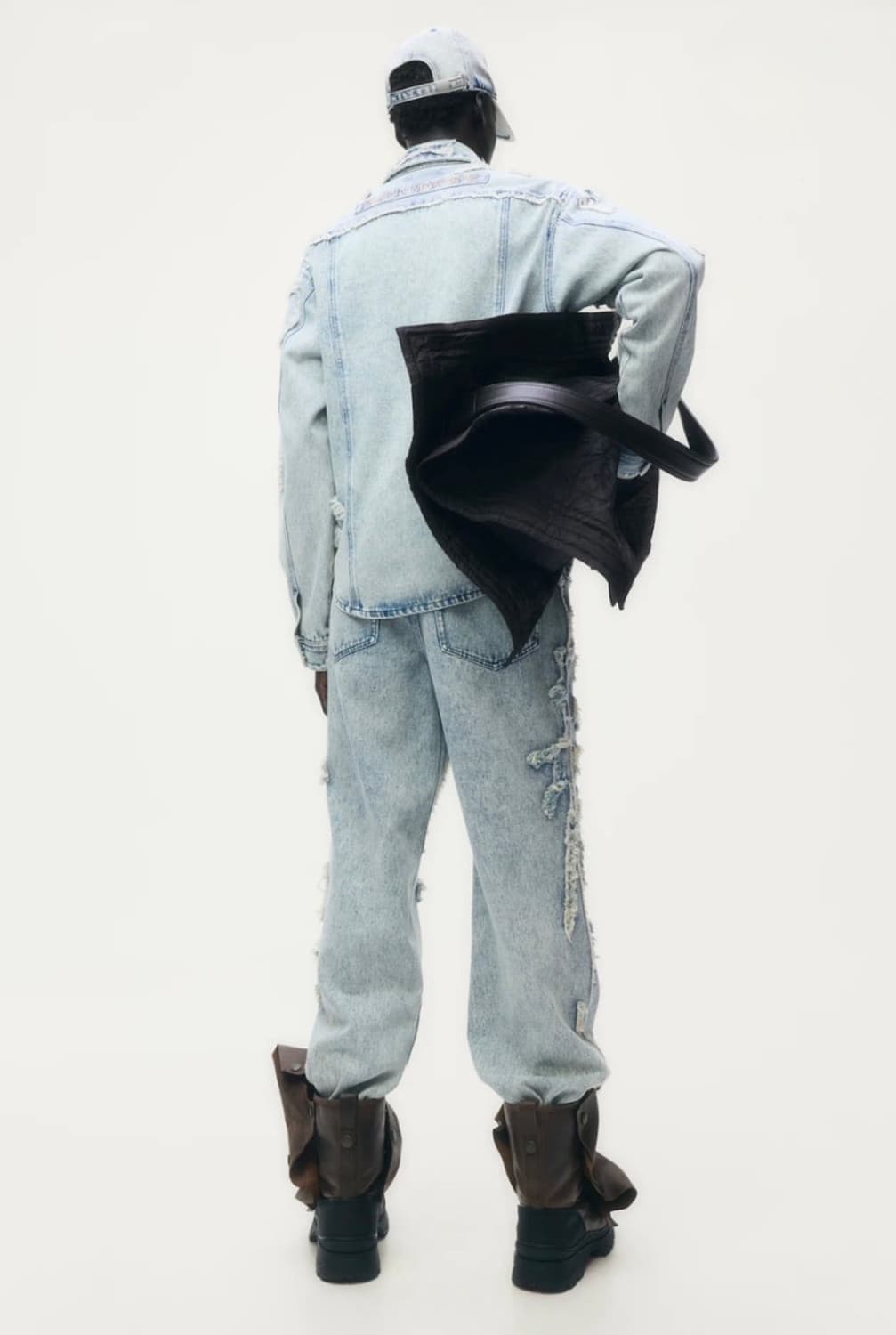 글렌마틴스 h&m 디스트레스드 데님 팬츠  상품이미지2