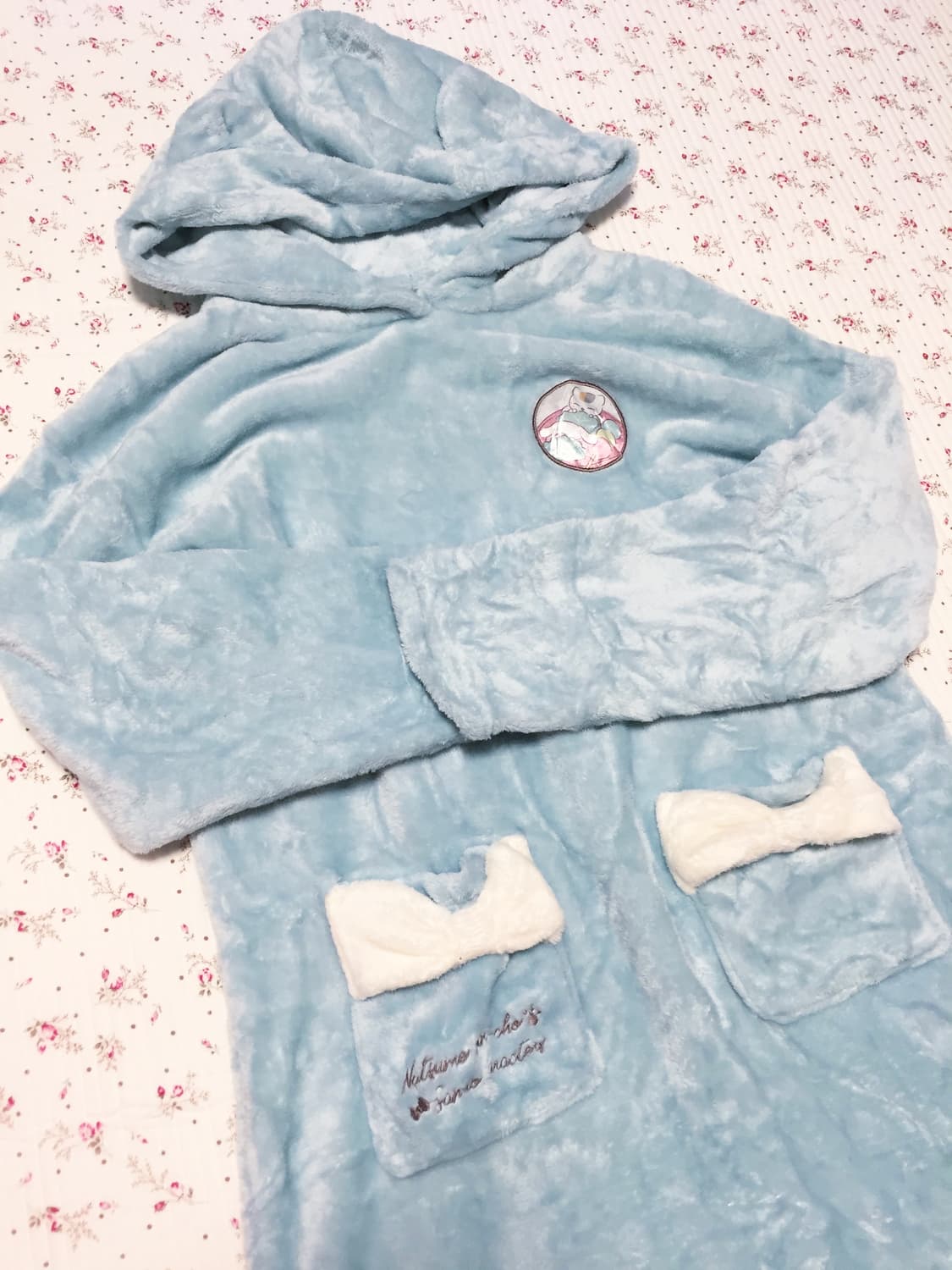 빈티지 시나모롤 네코미미 후드 룸웨어 원피스 상품이미지2