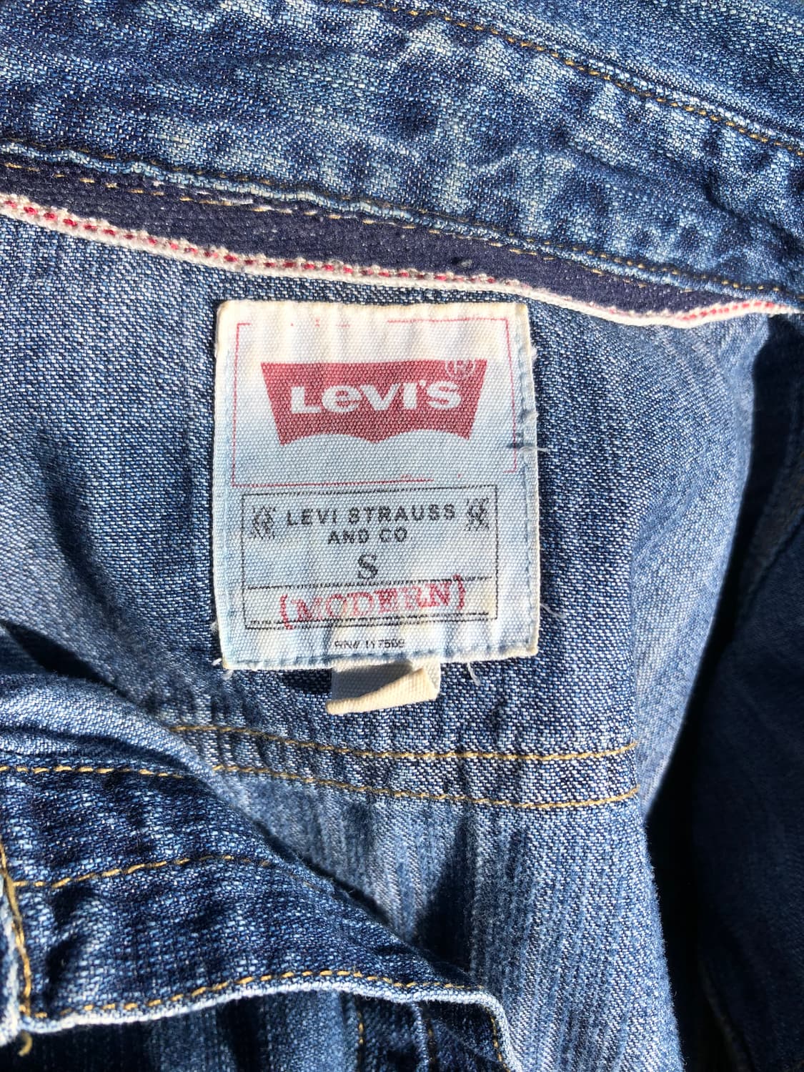 리바이스 웨스턴 데님셔츠 상품이미지4