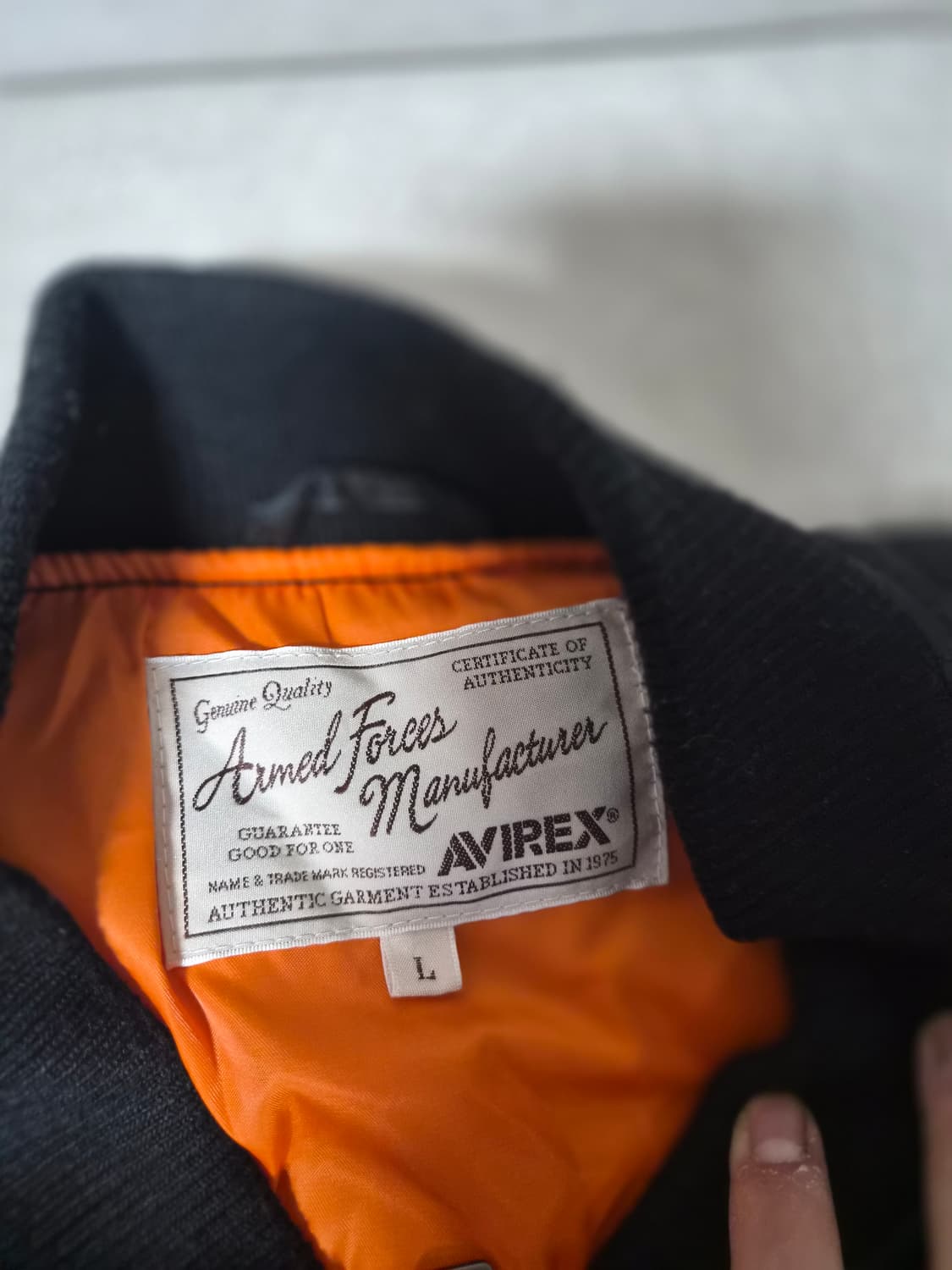 아비렉스 MA-1 항공 재킷 상품이미지3