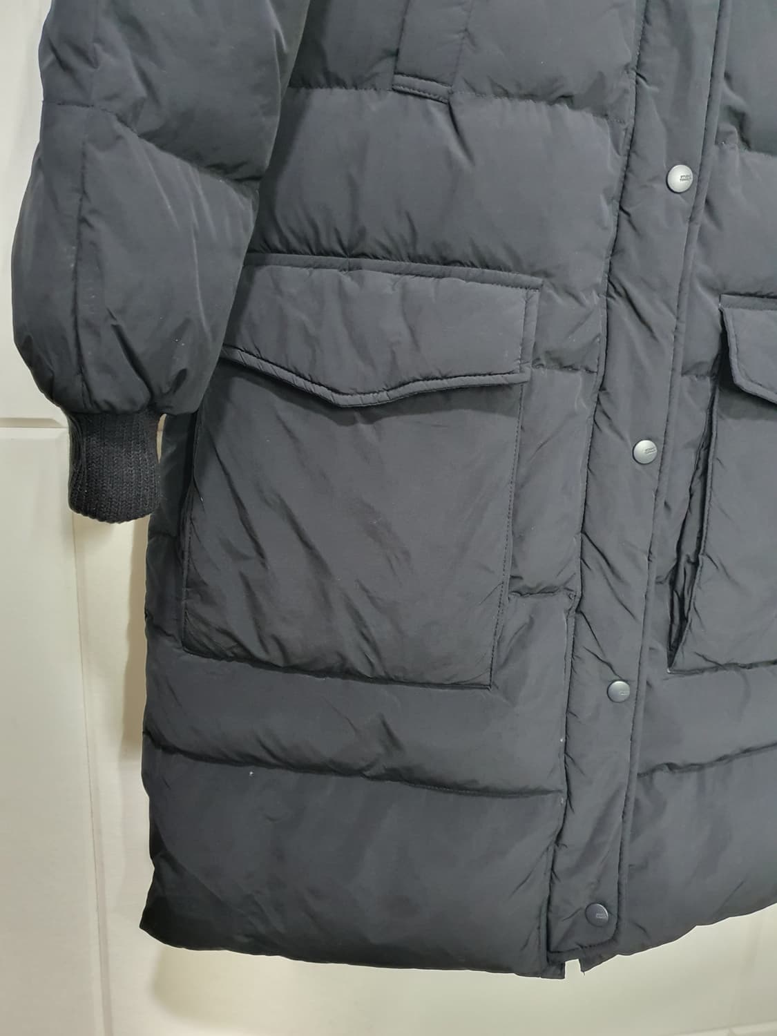 스튜디오톰보이 퍼카라 아웃포켓 롱 다운 점퍼 사이즈 55 상품이미지5